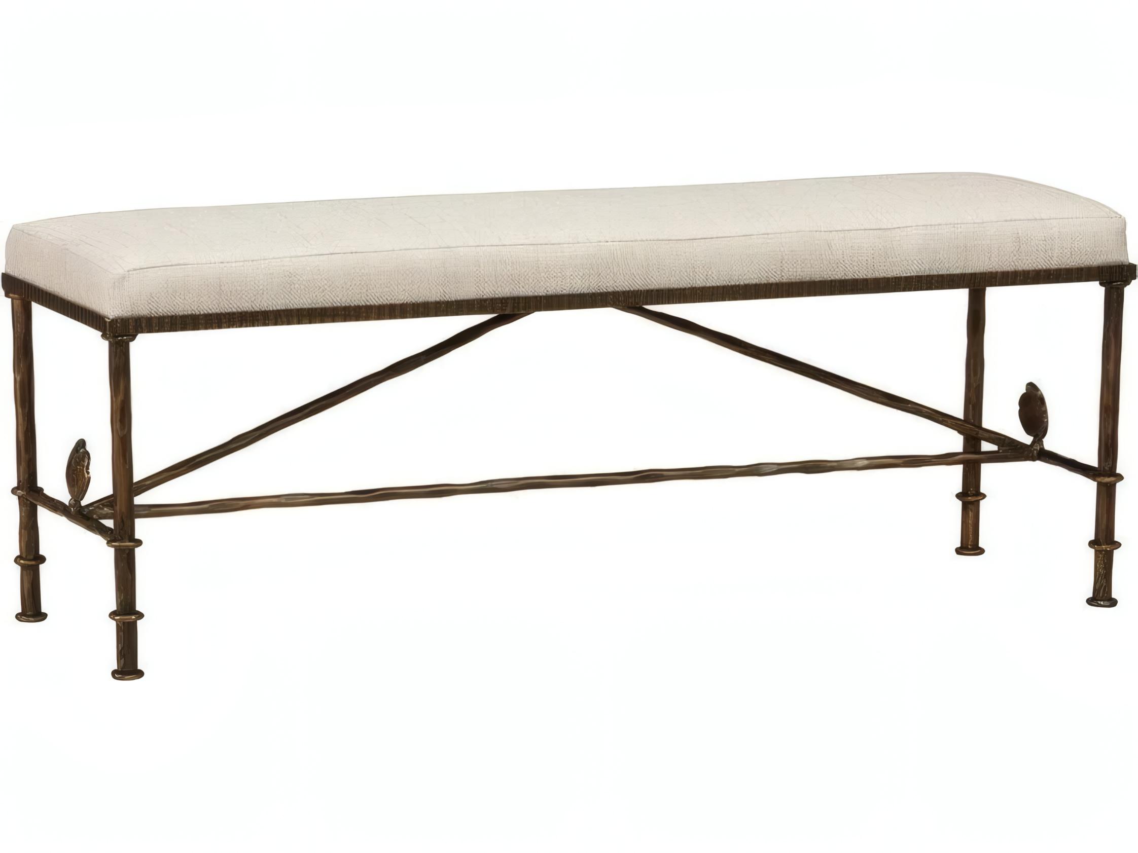 Mr. & Mrs. Howard Diego Bronze Upholstered Accent Bench