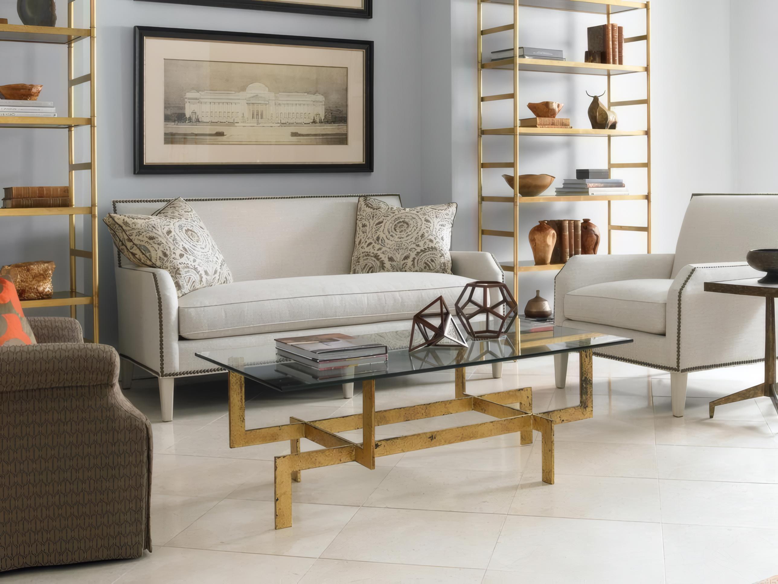 Mr. & Mrs. Howard Parker Beige Upholstered Sofa