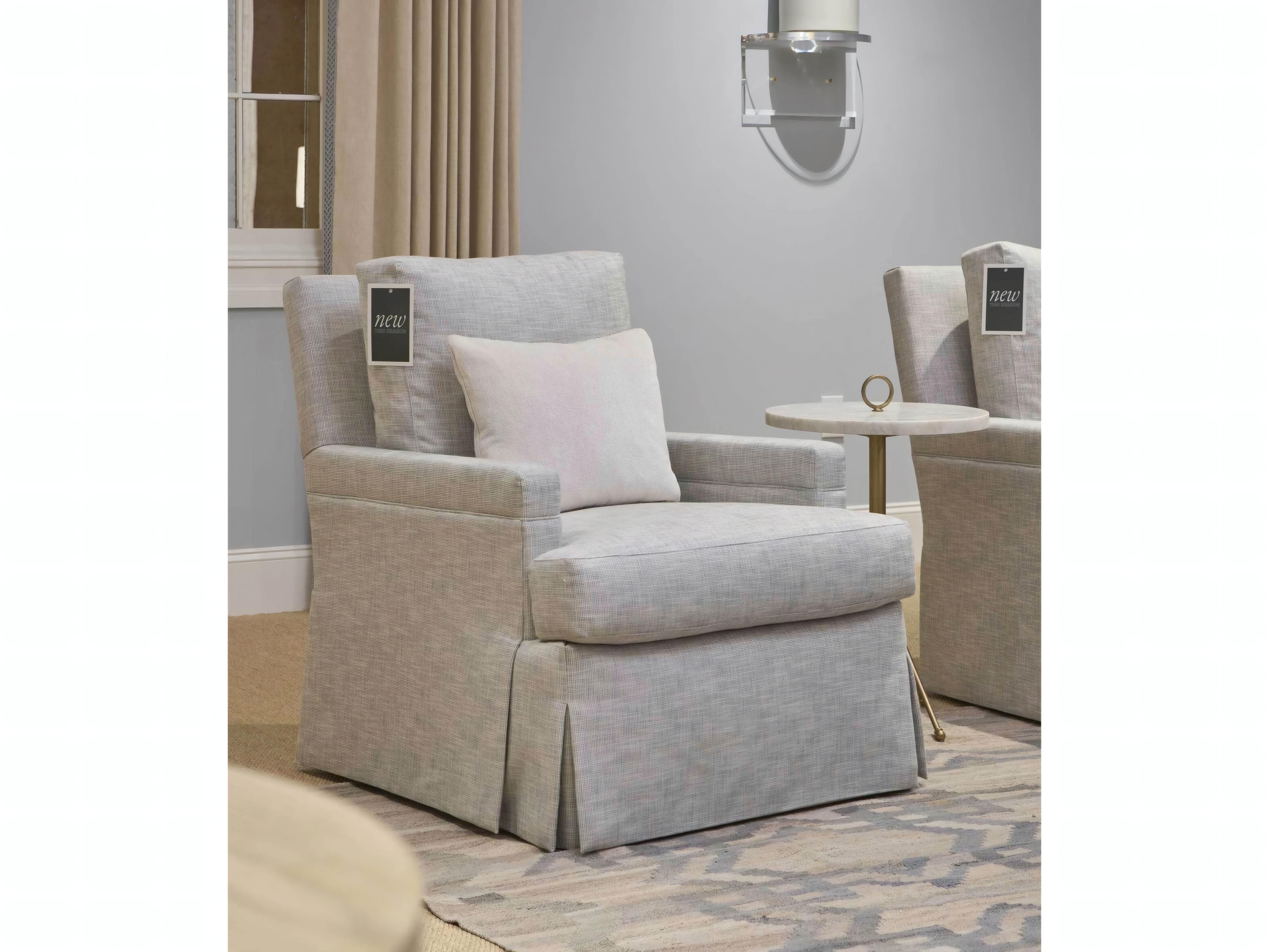 Mr. & Mrs. Howard Dante Beige Accent Chair