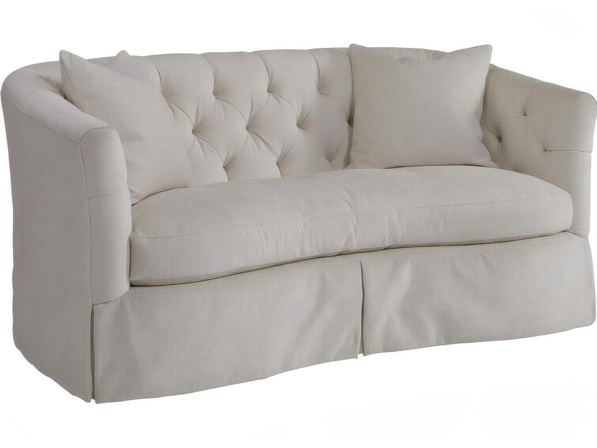 Mr. & Mrs. Howard Madeleine Beige Upholstered Loveseat