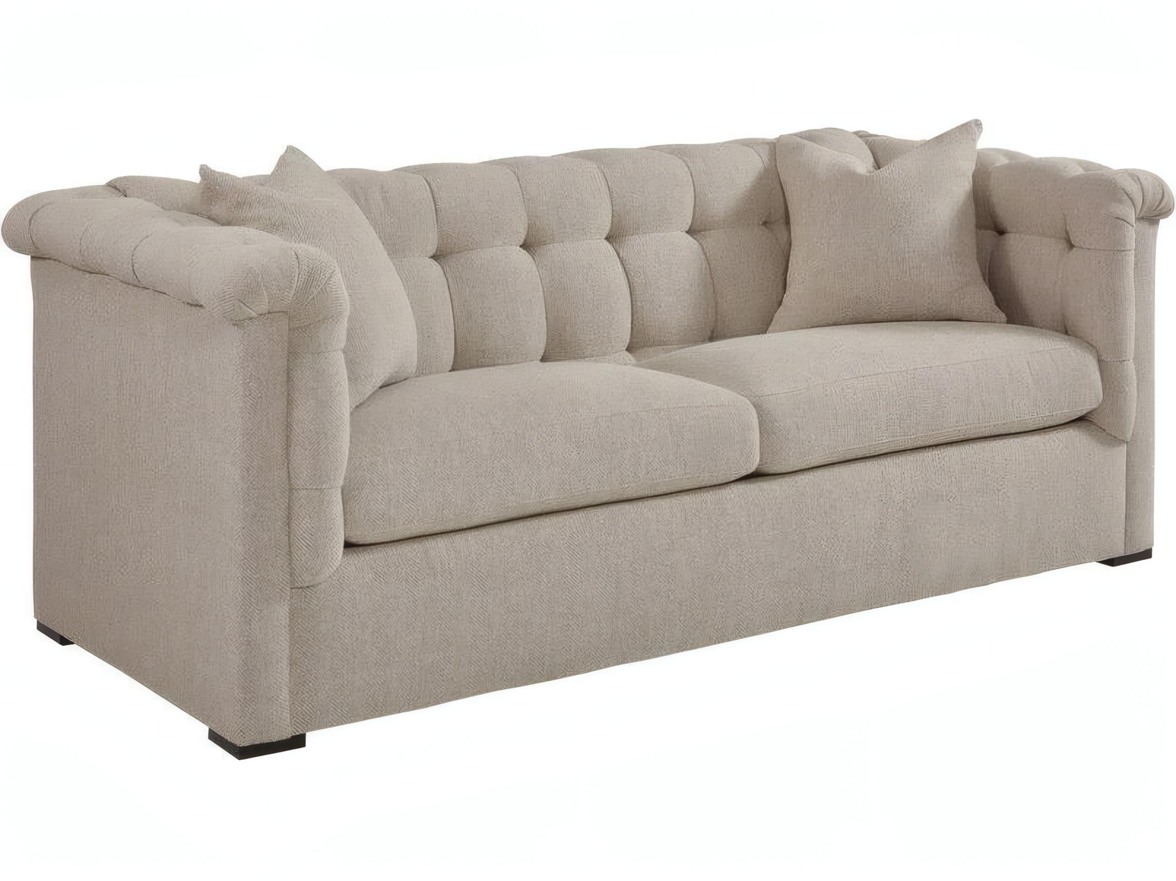 Mr. & Mrs. Howard Milo Beige Upholstered Sofa