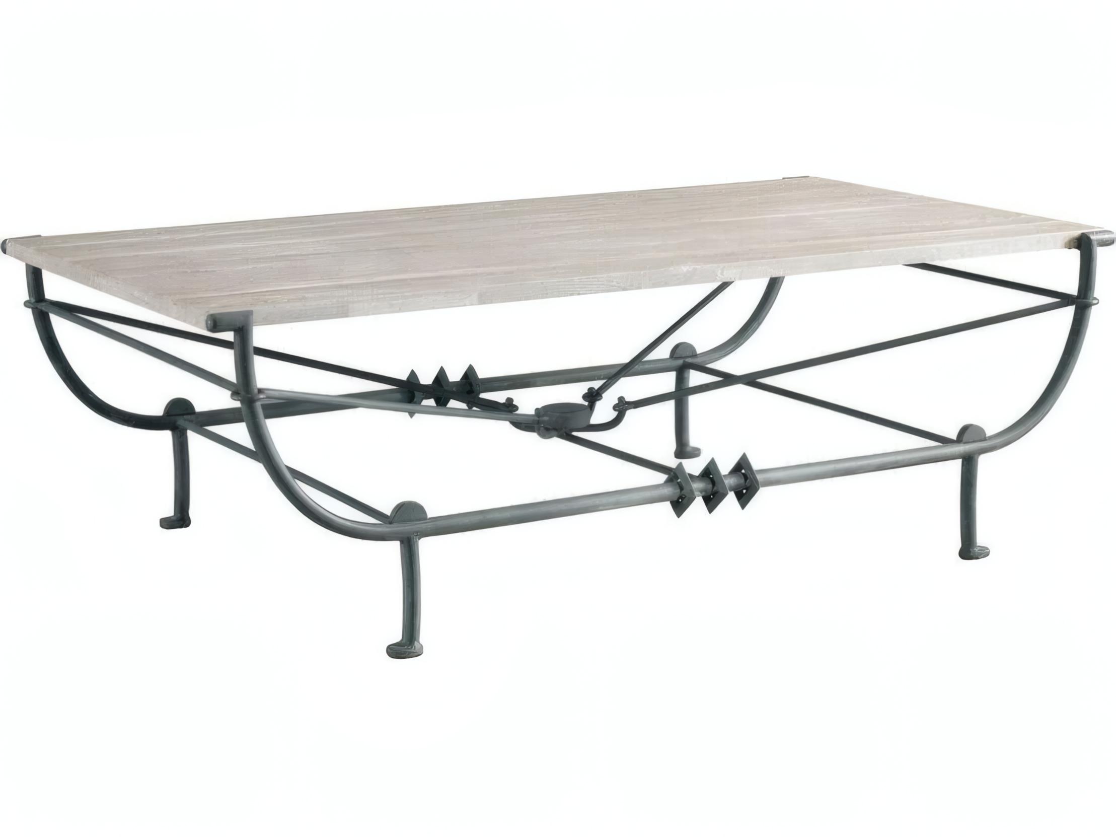 Mr. & Mrs. Howard Jules Rectangular Stone Coffee Table