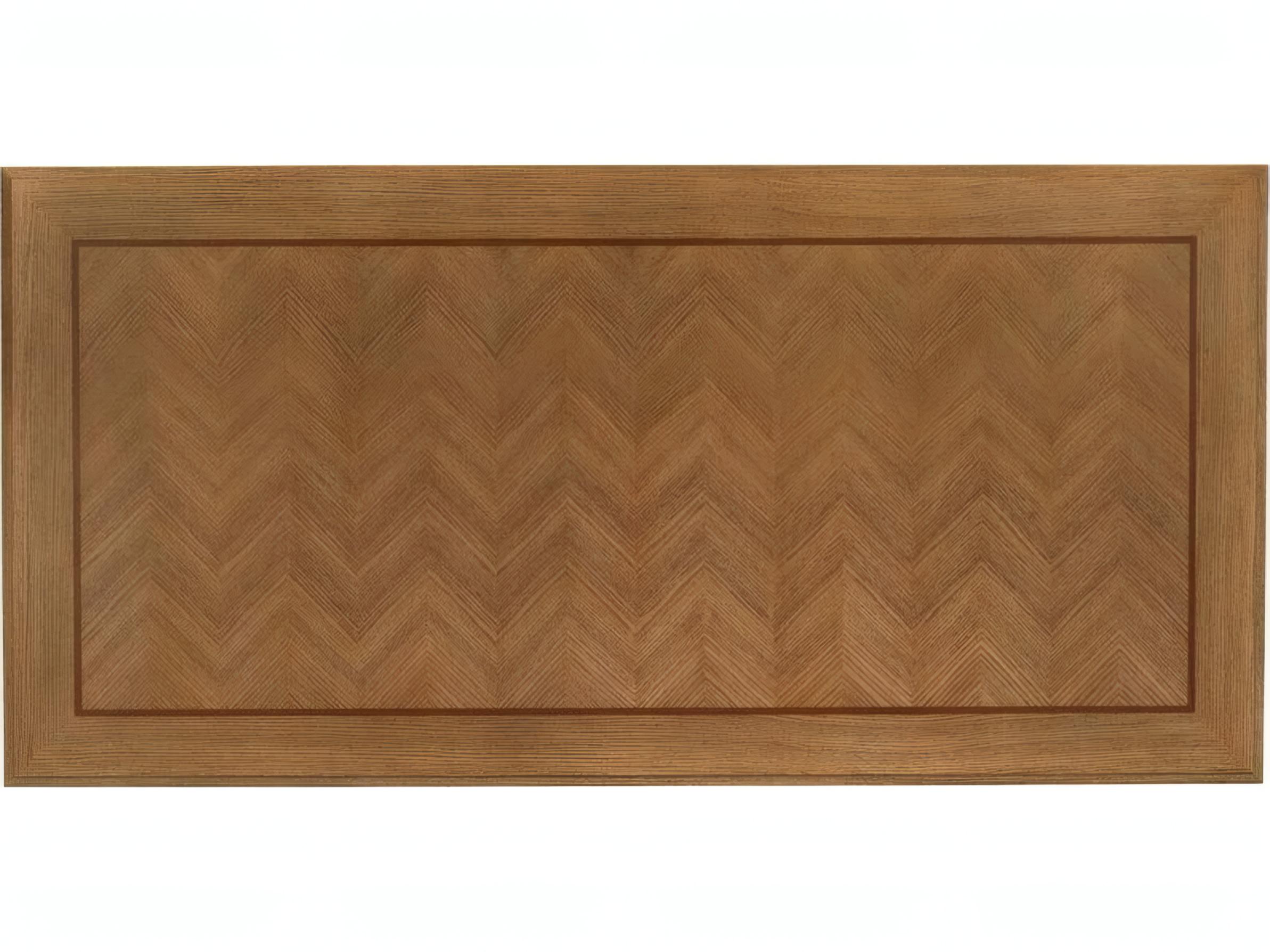 Mr. & Mrs. Howard Dunand Rectangular Wood Natural Oak Dining Table