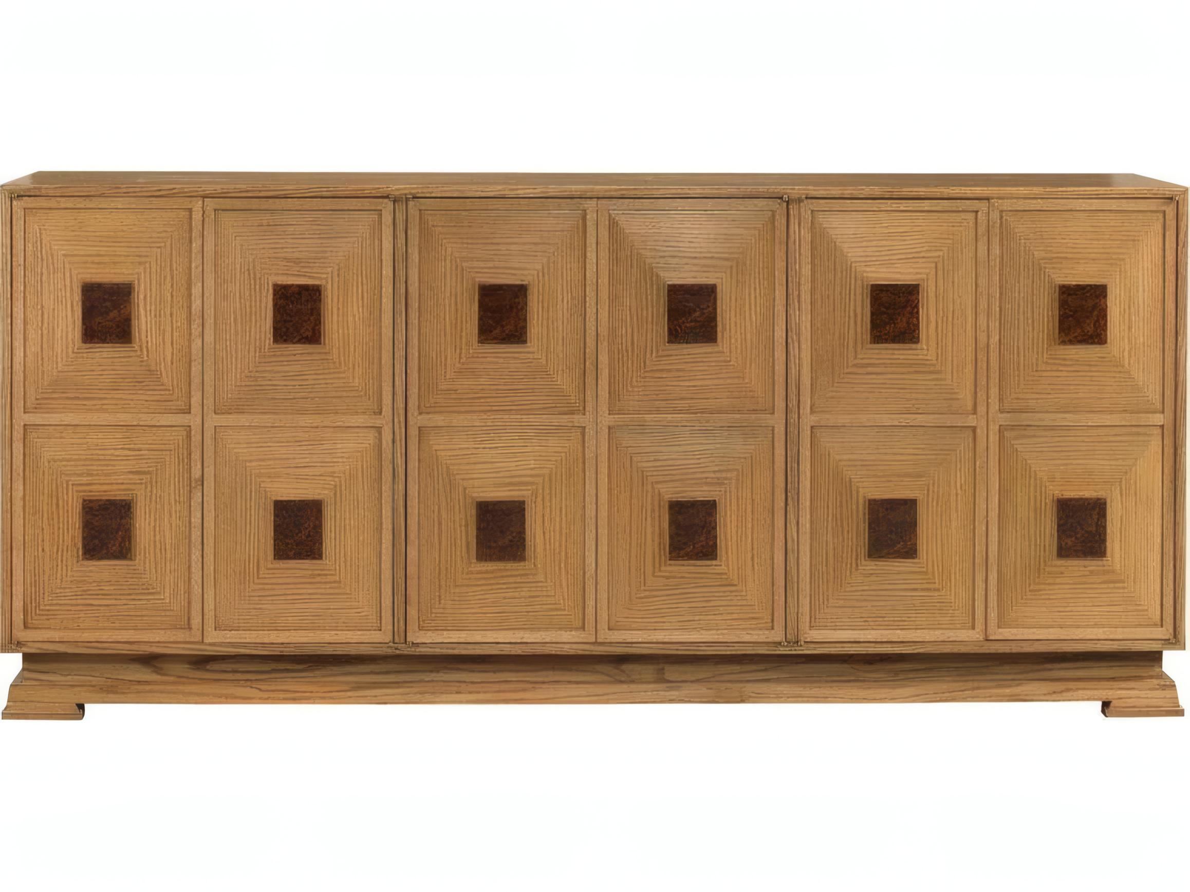 Mr. & Mrs. Howard Letitia 80" Burlwood Natural Oak Sideboard