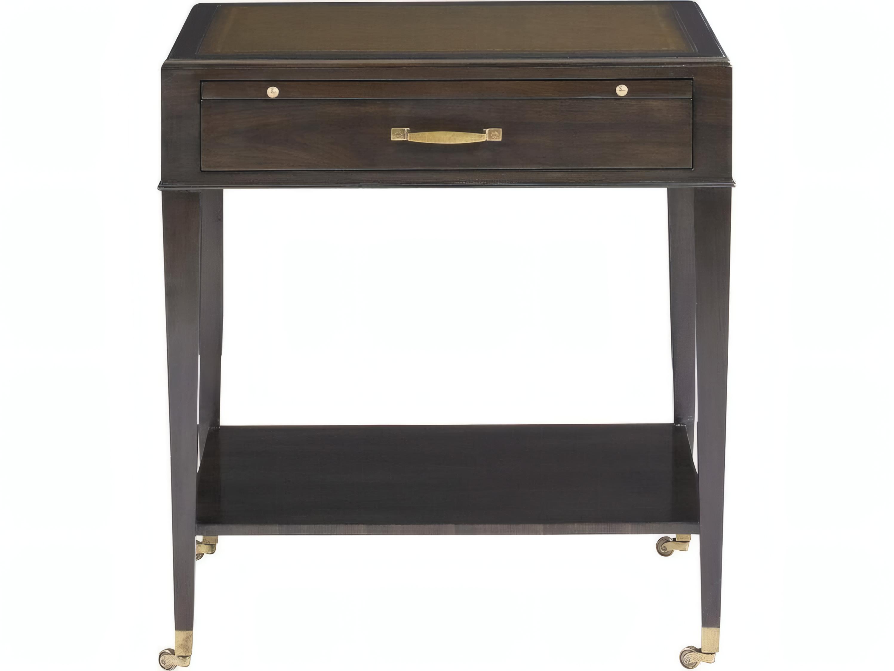 Mr. & Mrs. Howard Bordeaux Rectangular Rich Brown Wood Stain End Table