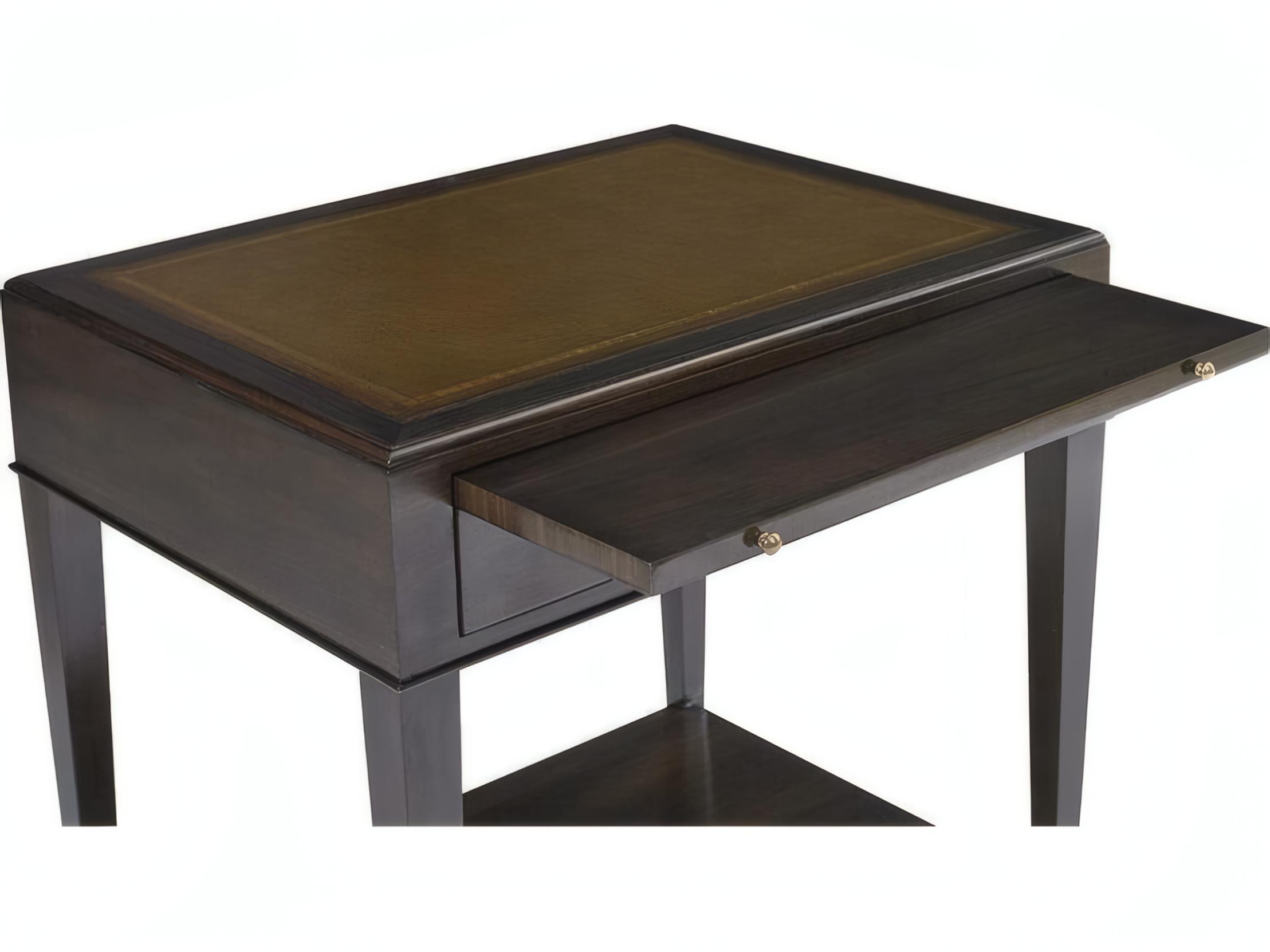 Mr. & Mrs. Howard Bordeaux Rectangular Rich Brown Wood Stain End Table