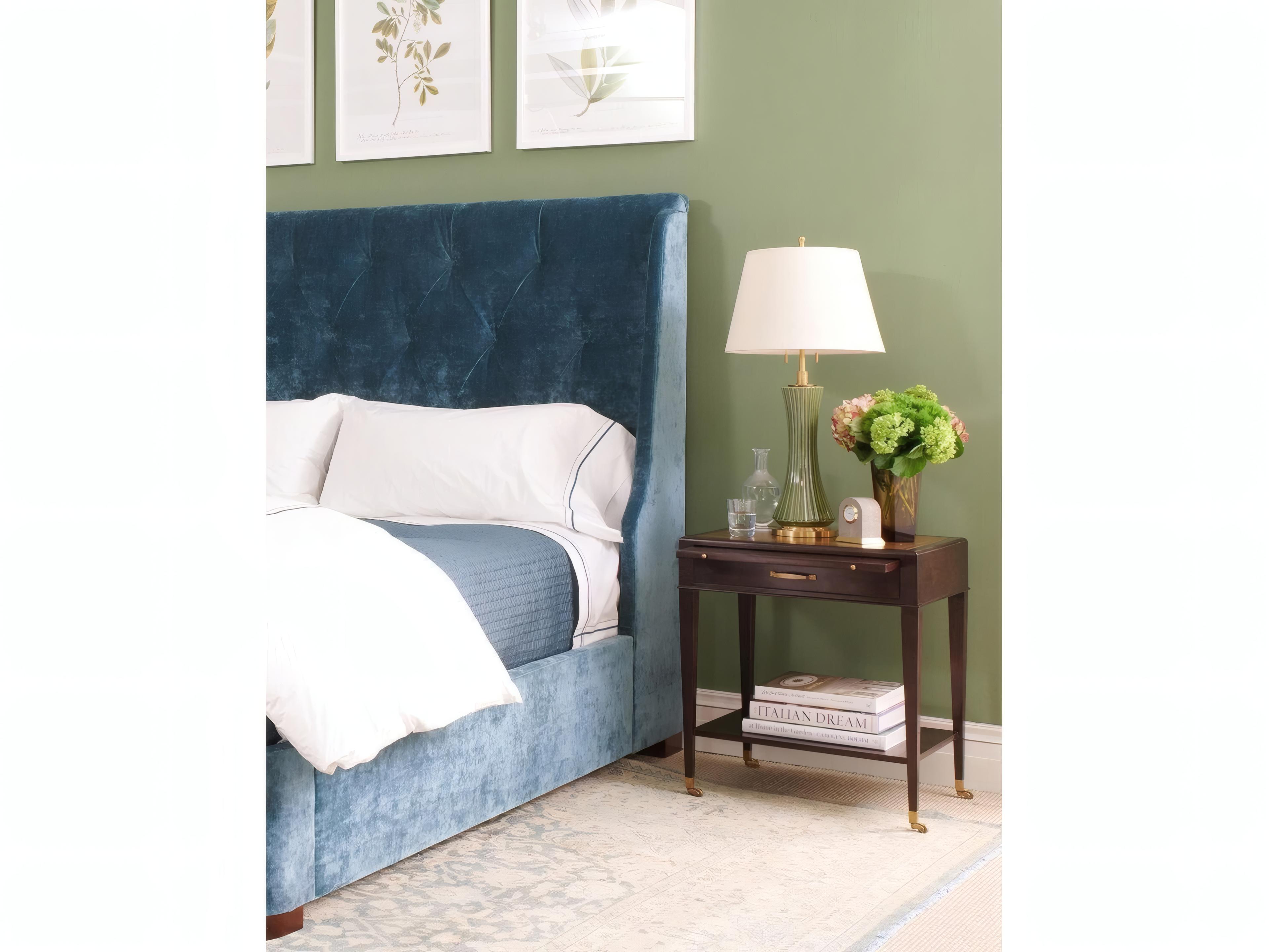 Mr. & Mrs. Howard Bordeaux Rectangular Rich Brown Wood Stain End Table