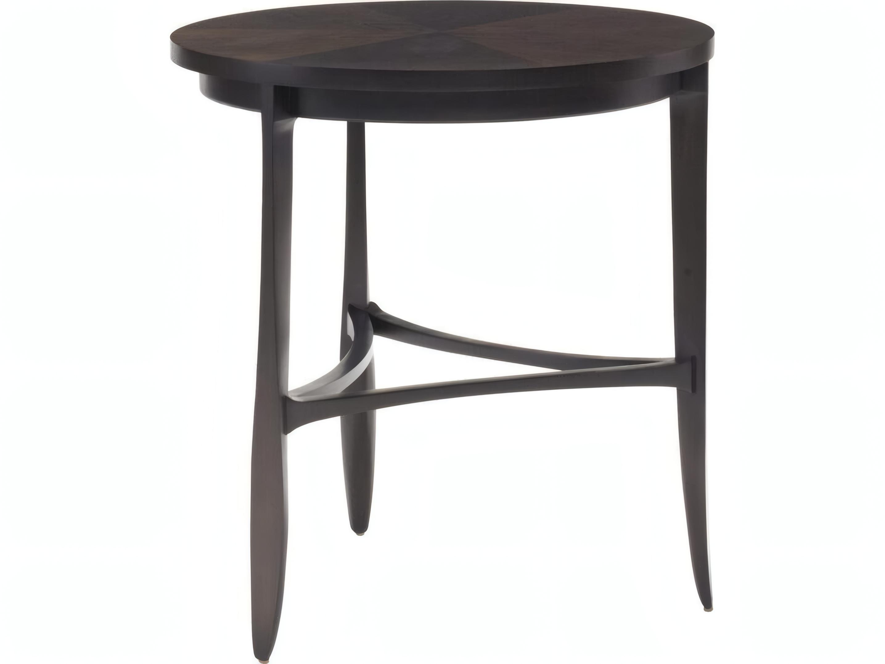 Mr. & Mrs. Howard Edith Round Wood End Table