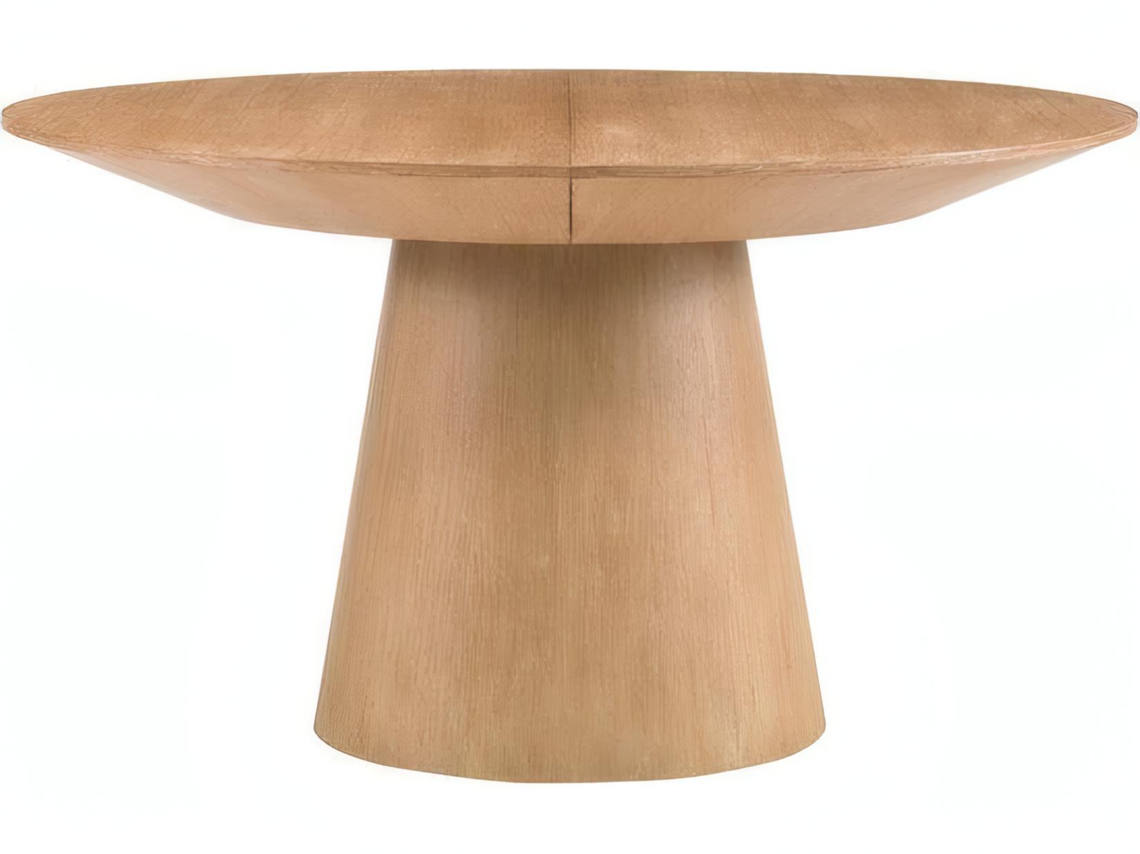 Mr. & Mrs. Howard Discus Round Wood Dining Table