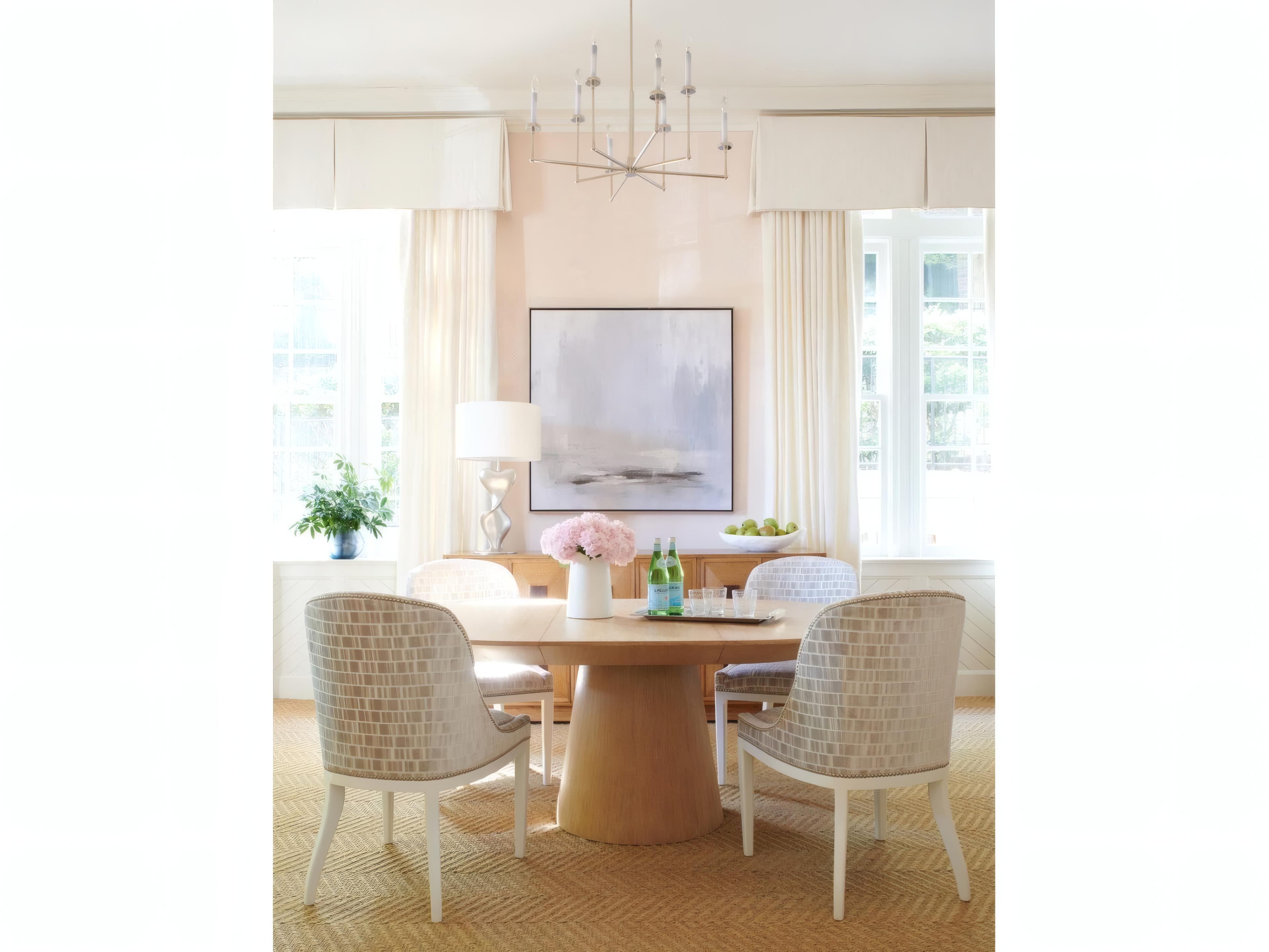 Mr. & Mrs. Howard Discus Round Wood Dining Table