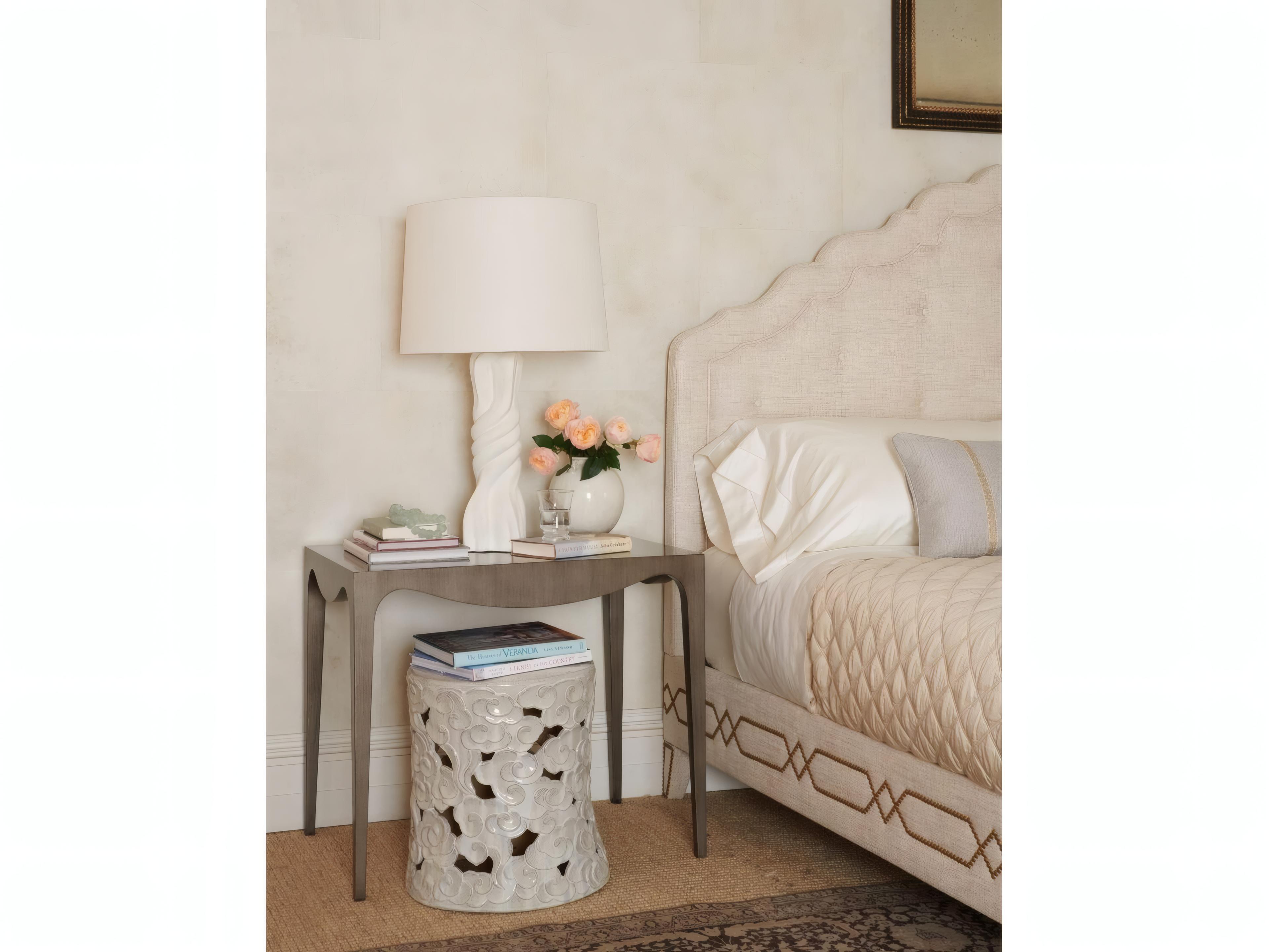 Mr. & Mrs. Howard Hayat Rectangular Wood End Table