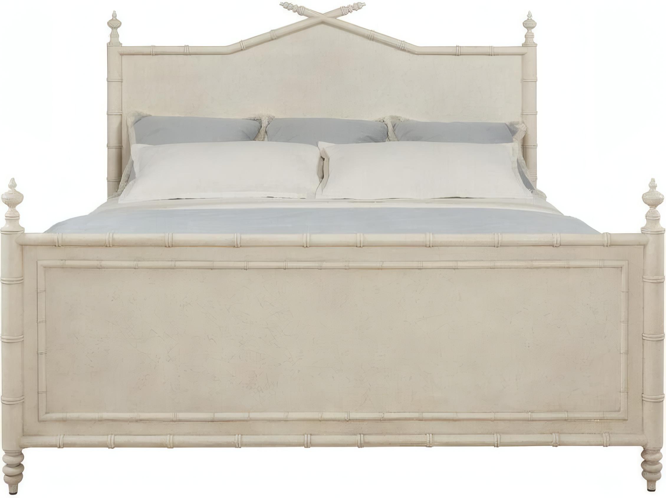 Mr. & Mrs. Howard Bambu Beige Beech Wood King Panel Bed