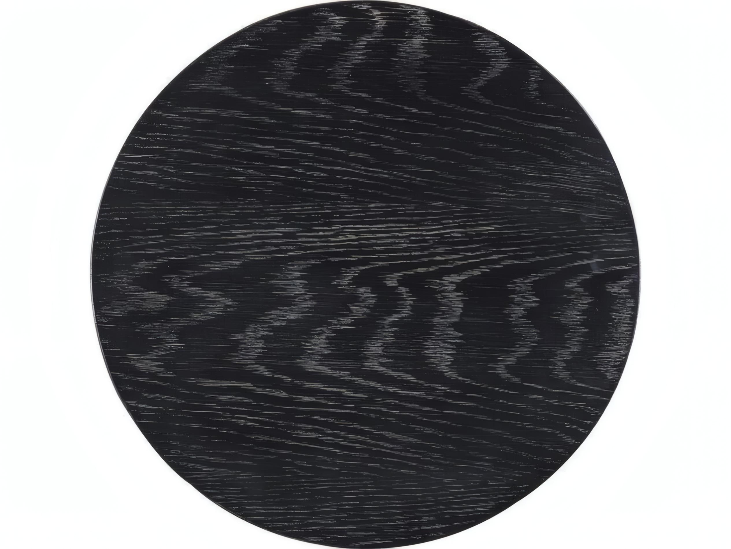 Mr. & Mrs. Howard Ratean Round Wood Antique Bronze End Table