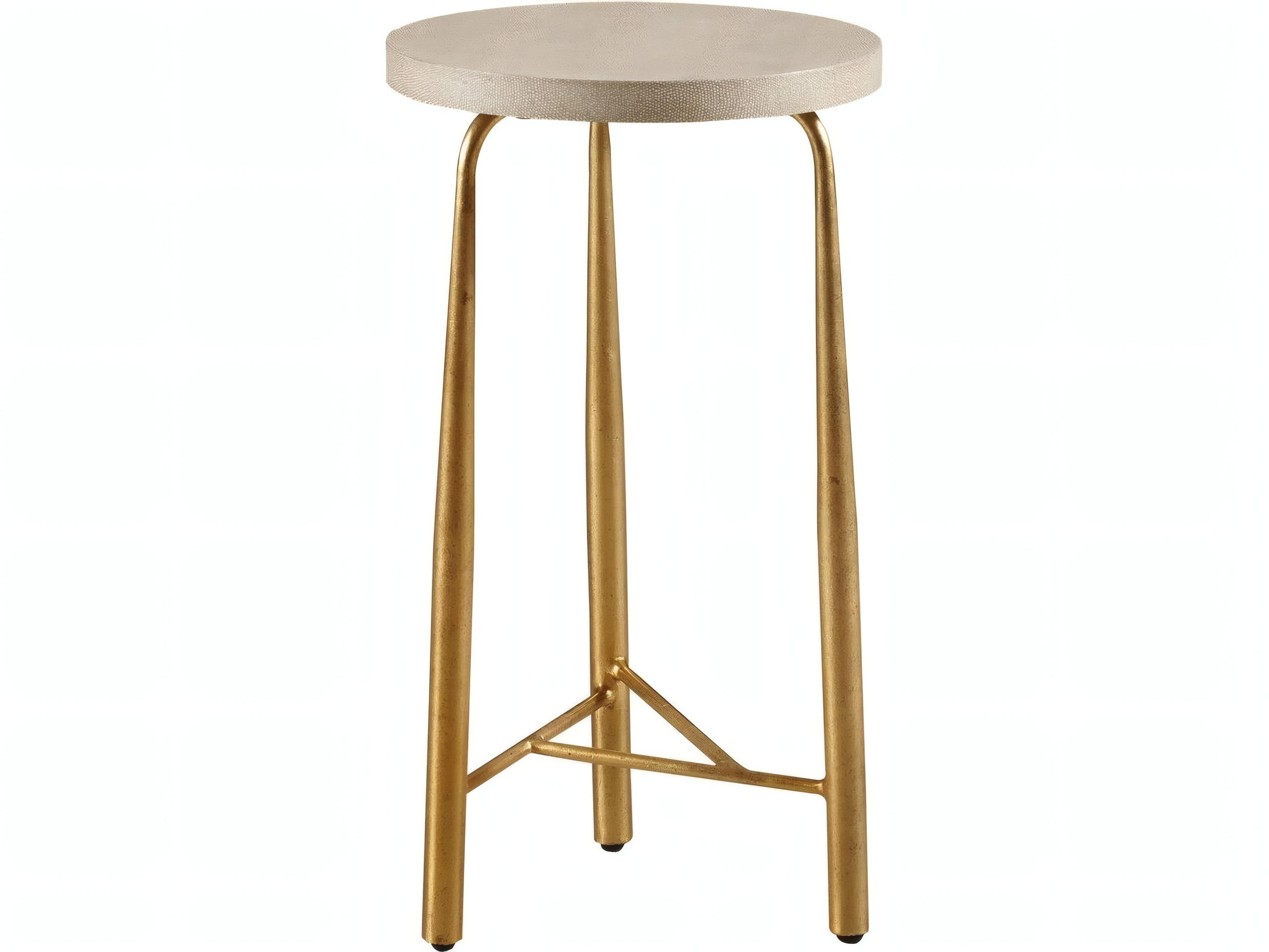 Mr. & Mrs. Howard Baton Round Wood Cafe End Table