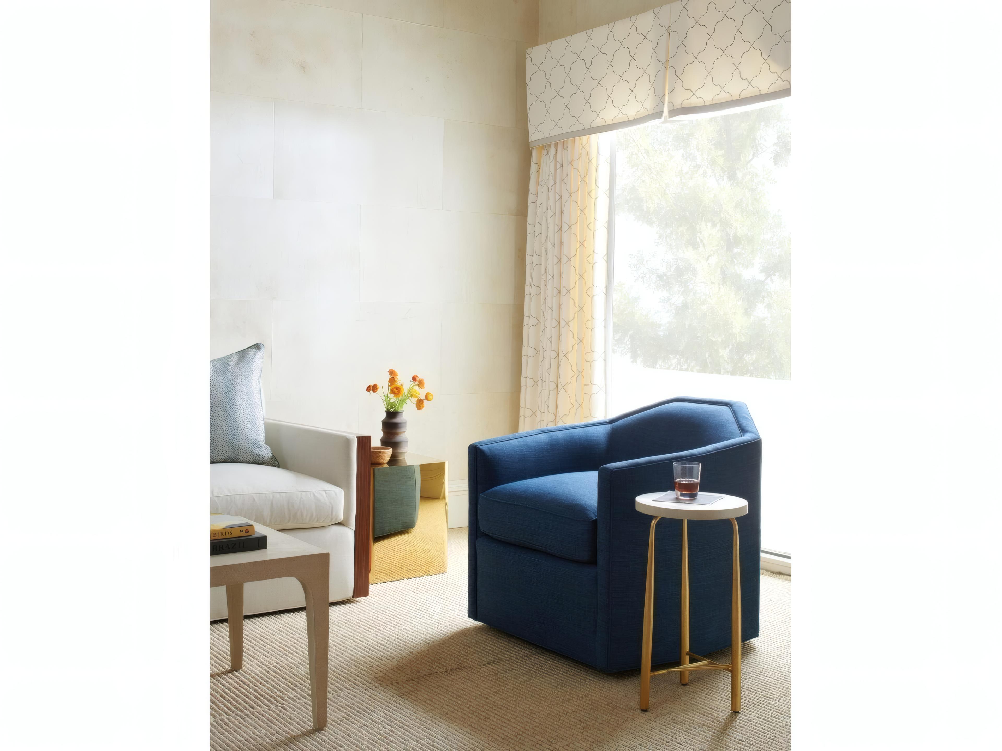 Mr. & Mrs. Howard Baton Round Wood Cafe End Table