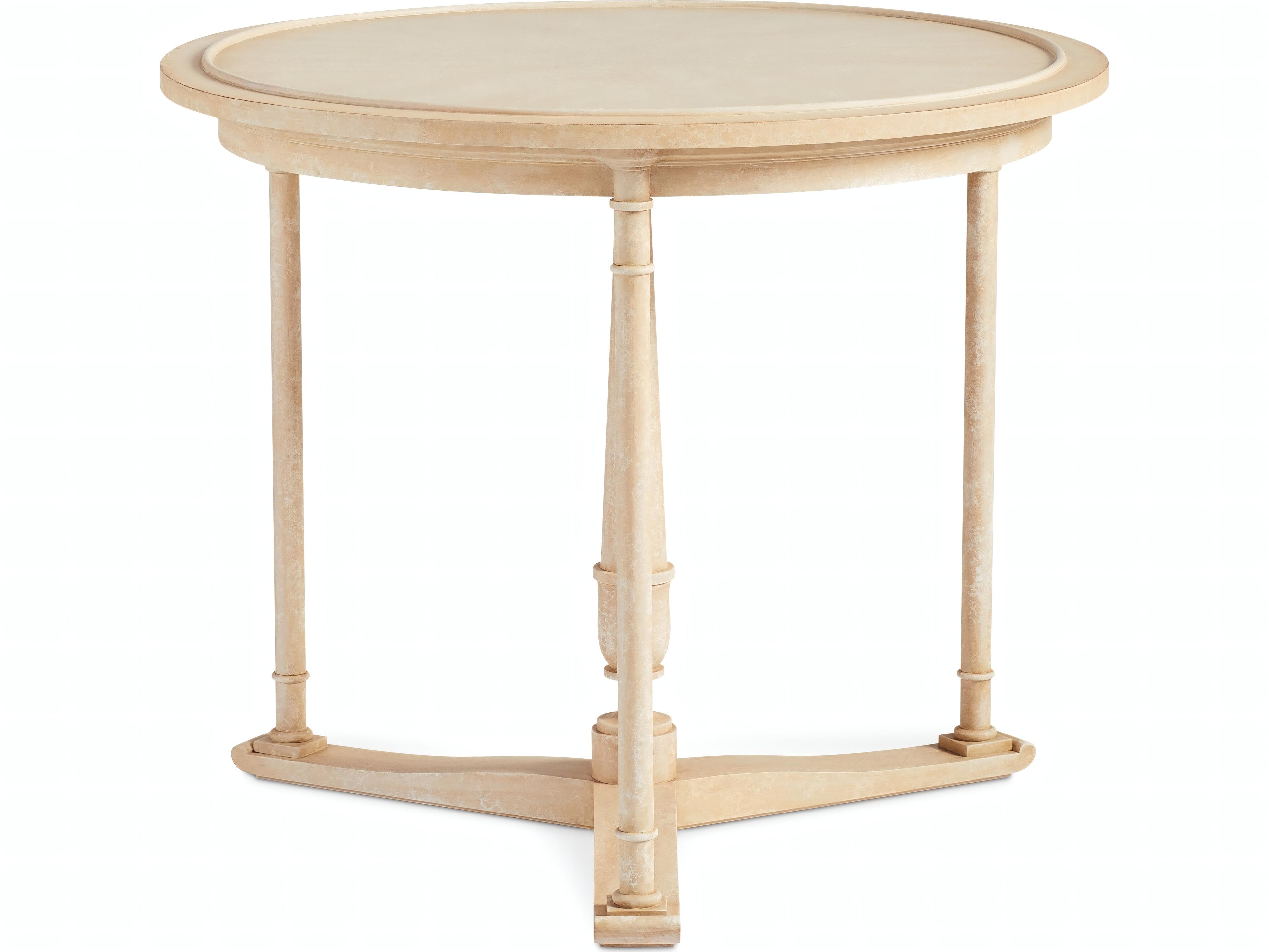 Mr. & Mrs. Howard Barden Round Wood End Table
