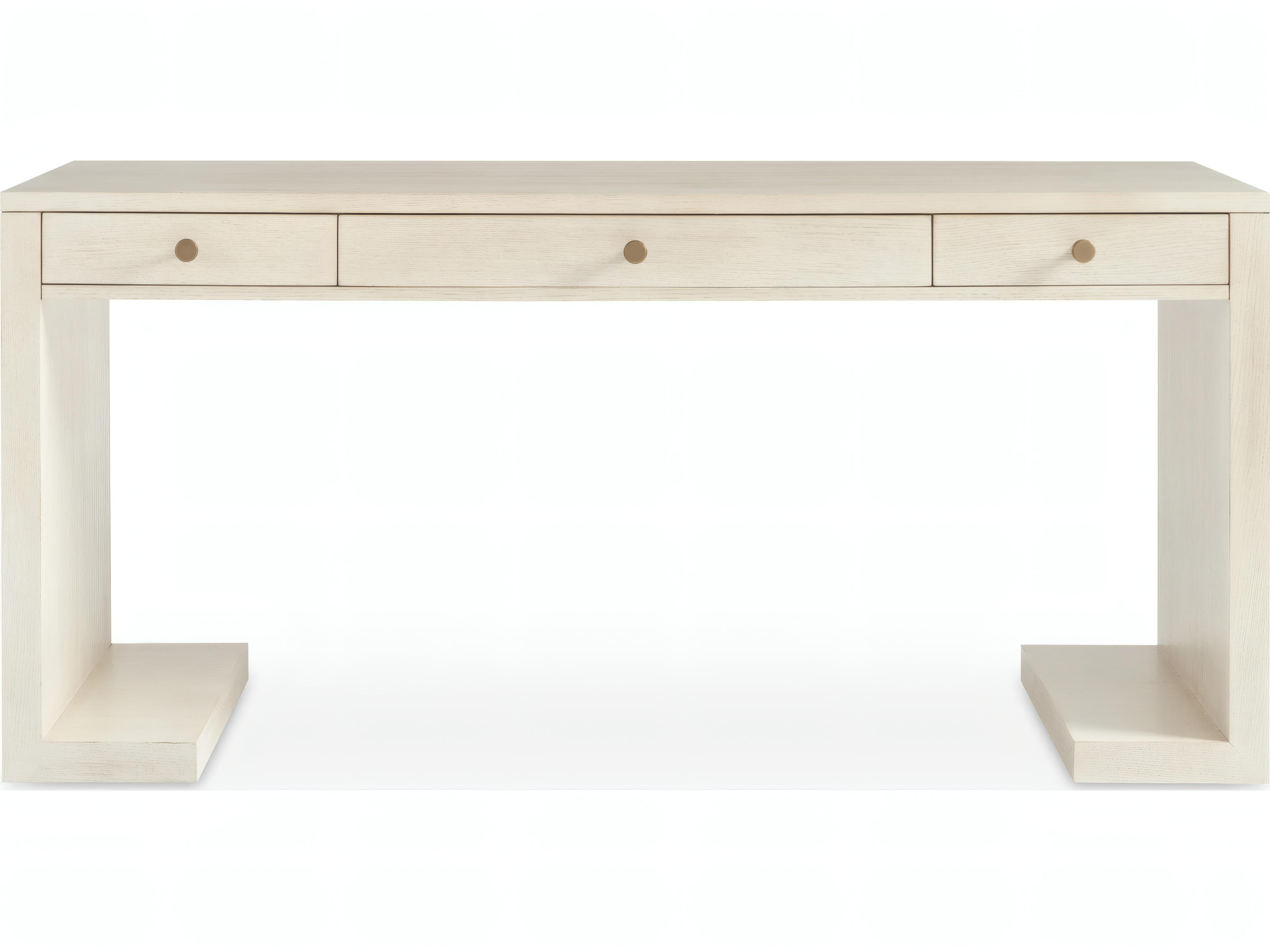 Mr. & Mrs. Howard Nile White Oak Wood Writing Desk