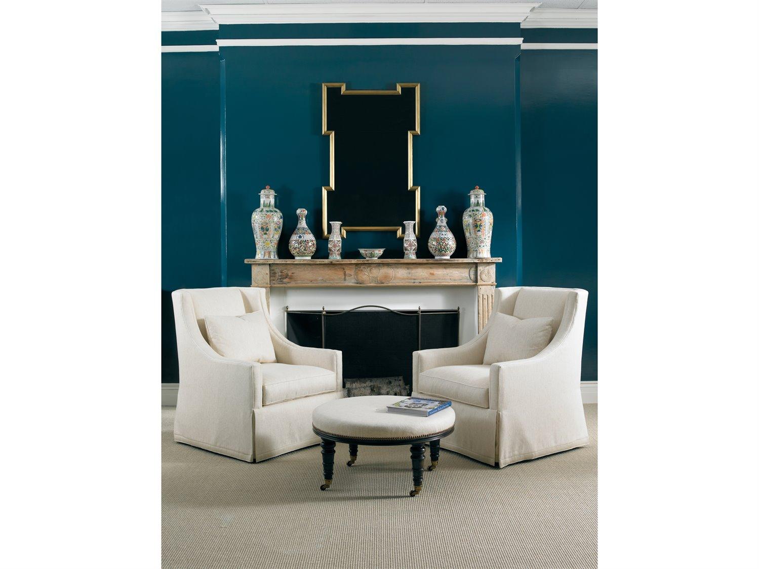 Mr. & Mrs. Howard Tall Chair and Ottoman Set