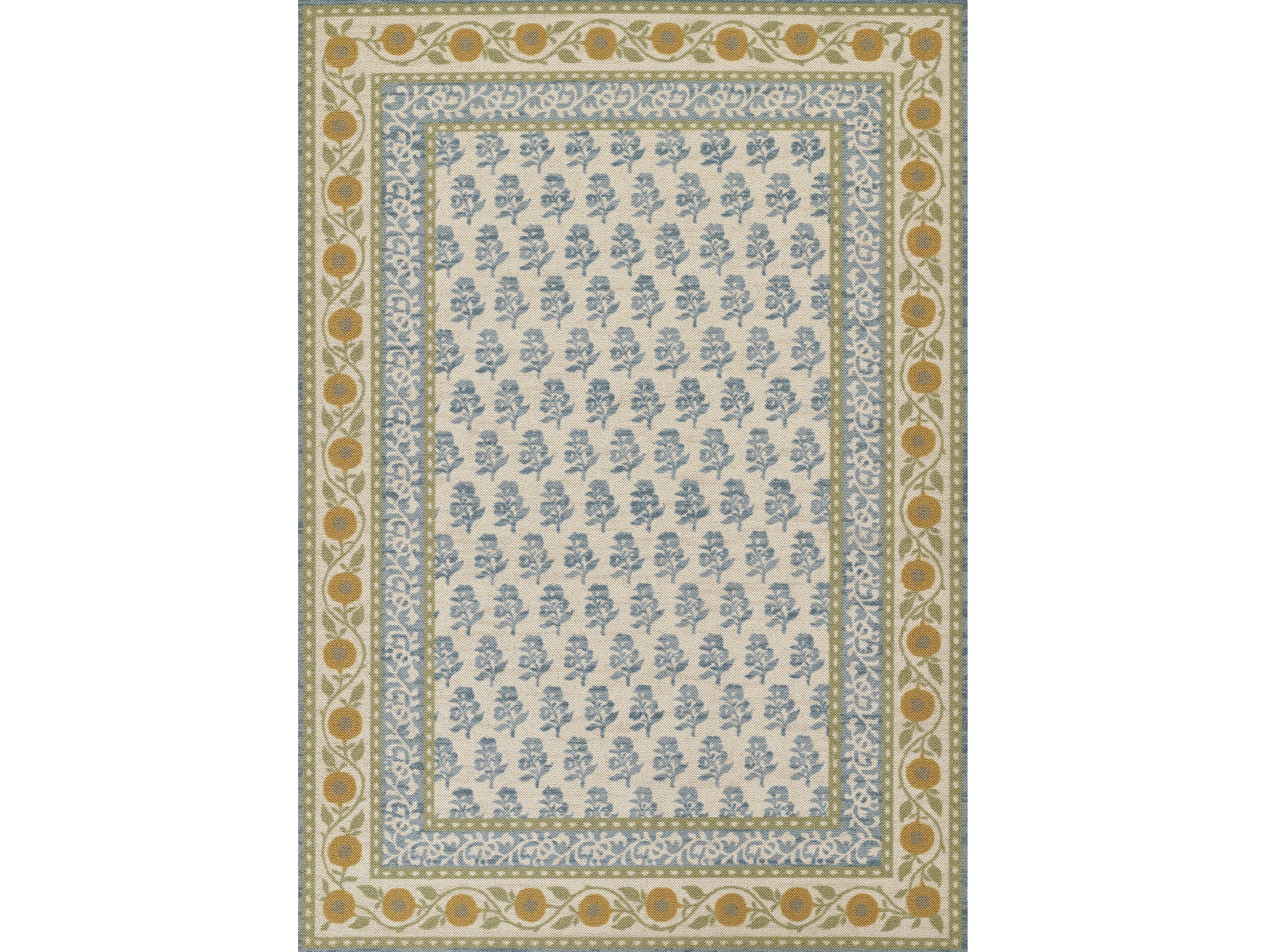 Momeni Bibury Bordered Runner Area Rug