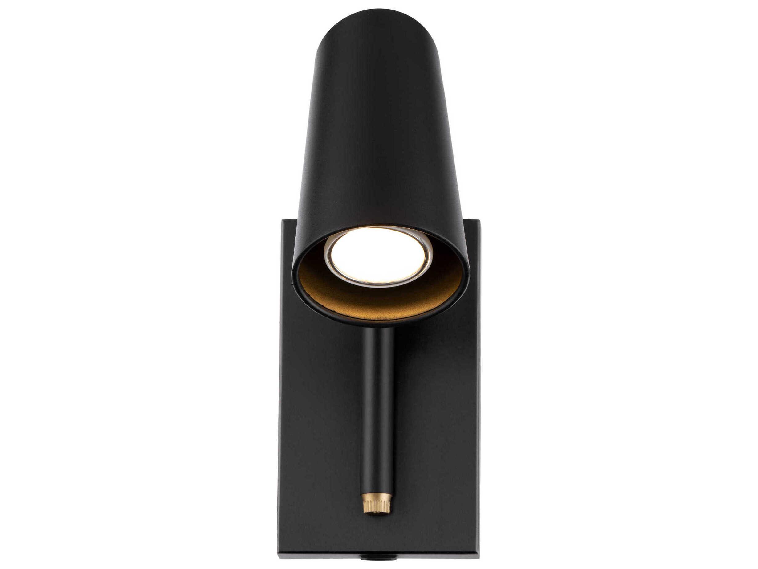 Modern Forms Stylus 1-Light Black Gold LED Wall Sconce