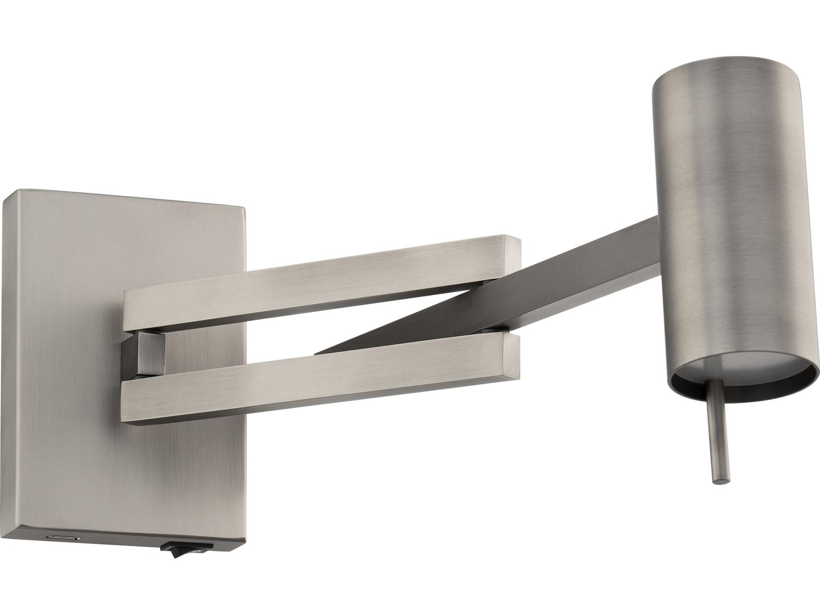 Modern Forms Gavel 1-Light Brushed Nickel Swing Wall Sconce