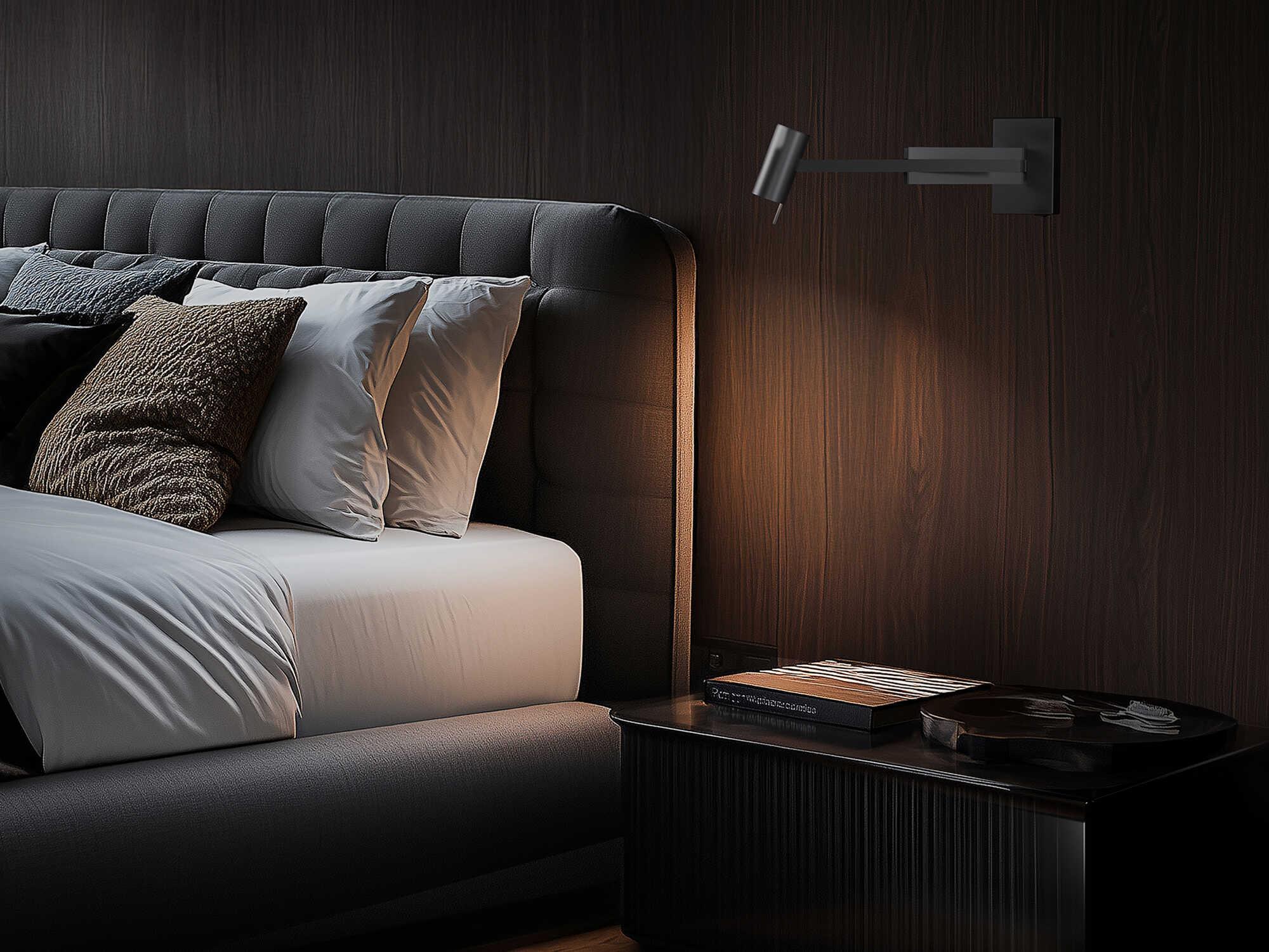 Modern Forms Gavel 1-Light Brushed Nickel Swing Wall Sconce