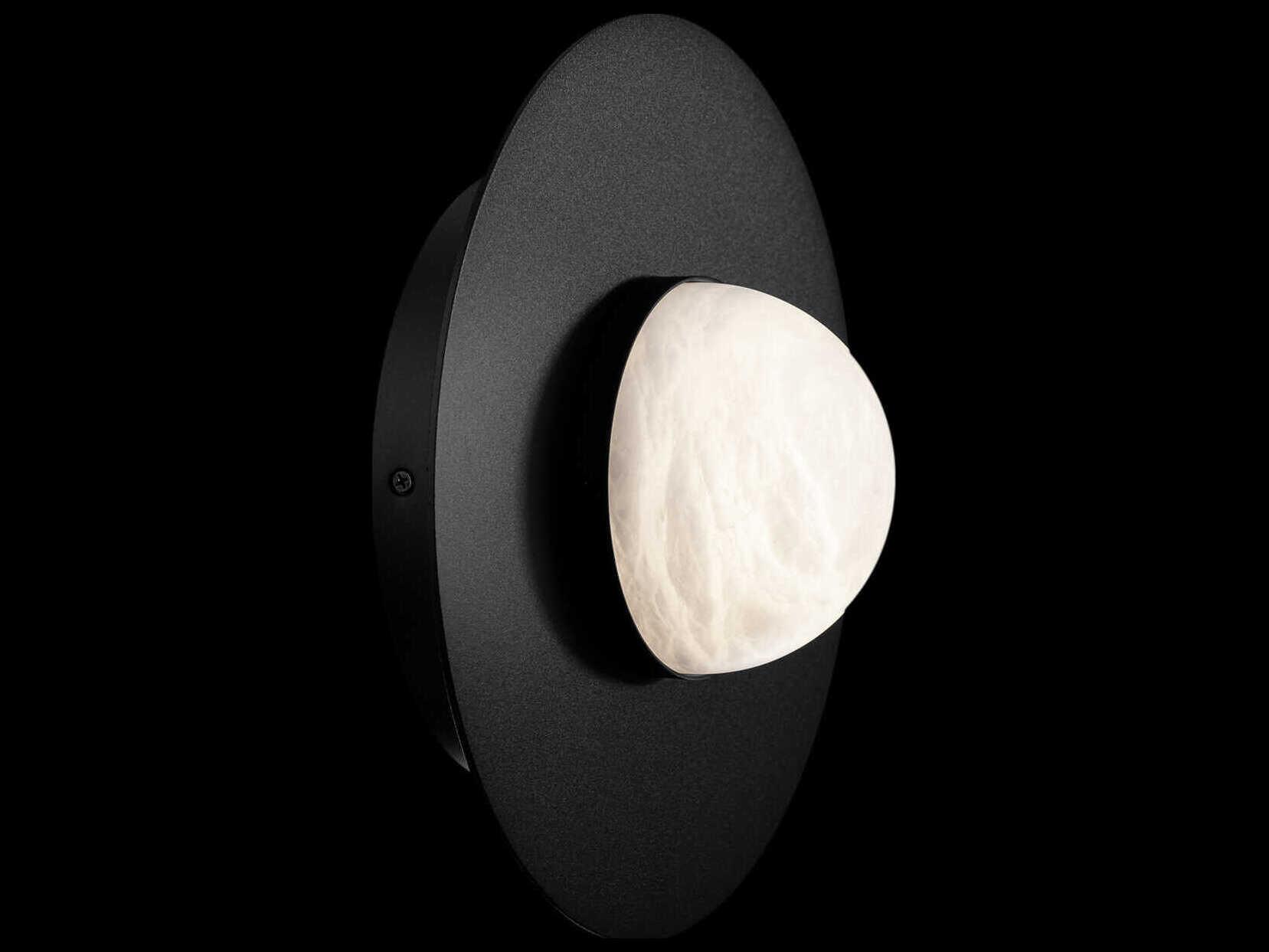 Modern Forms Landed 1-Light Black Globe Flush Mount