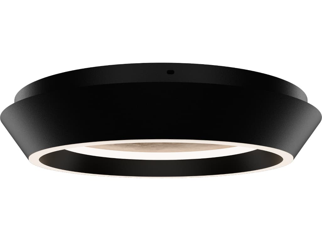 Modern Forms Tinzel 1-Light Black Gold Leaf Round Flush Mount