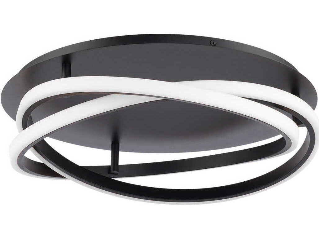 Modern Forms Veloce 1-Light Black LED Flush Mount