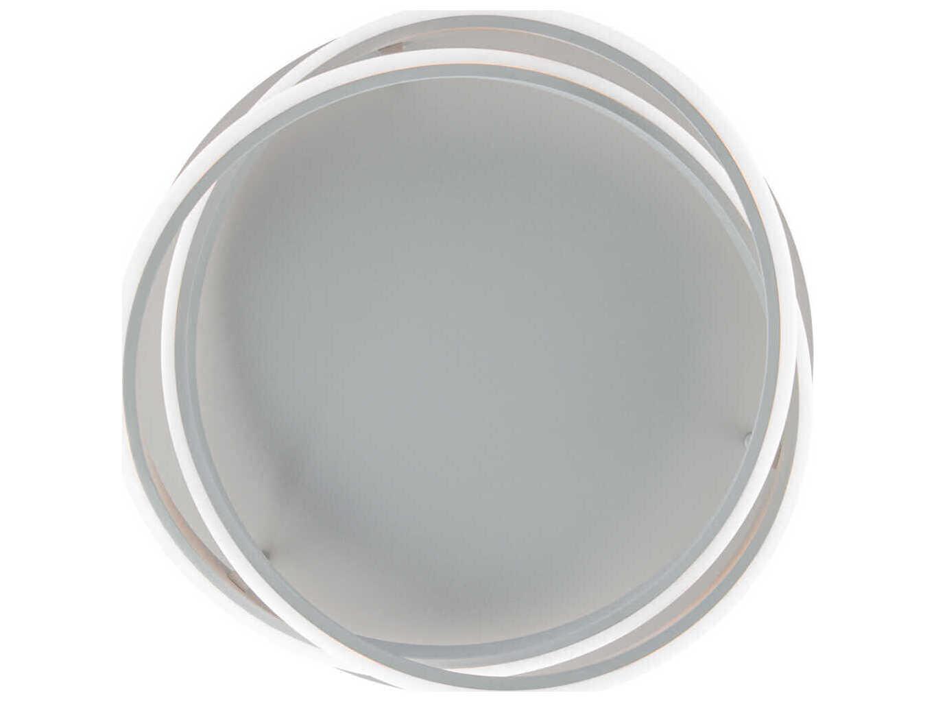 Modern Forms Veloce 1-Light Titanium Silver LED Flush Mount