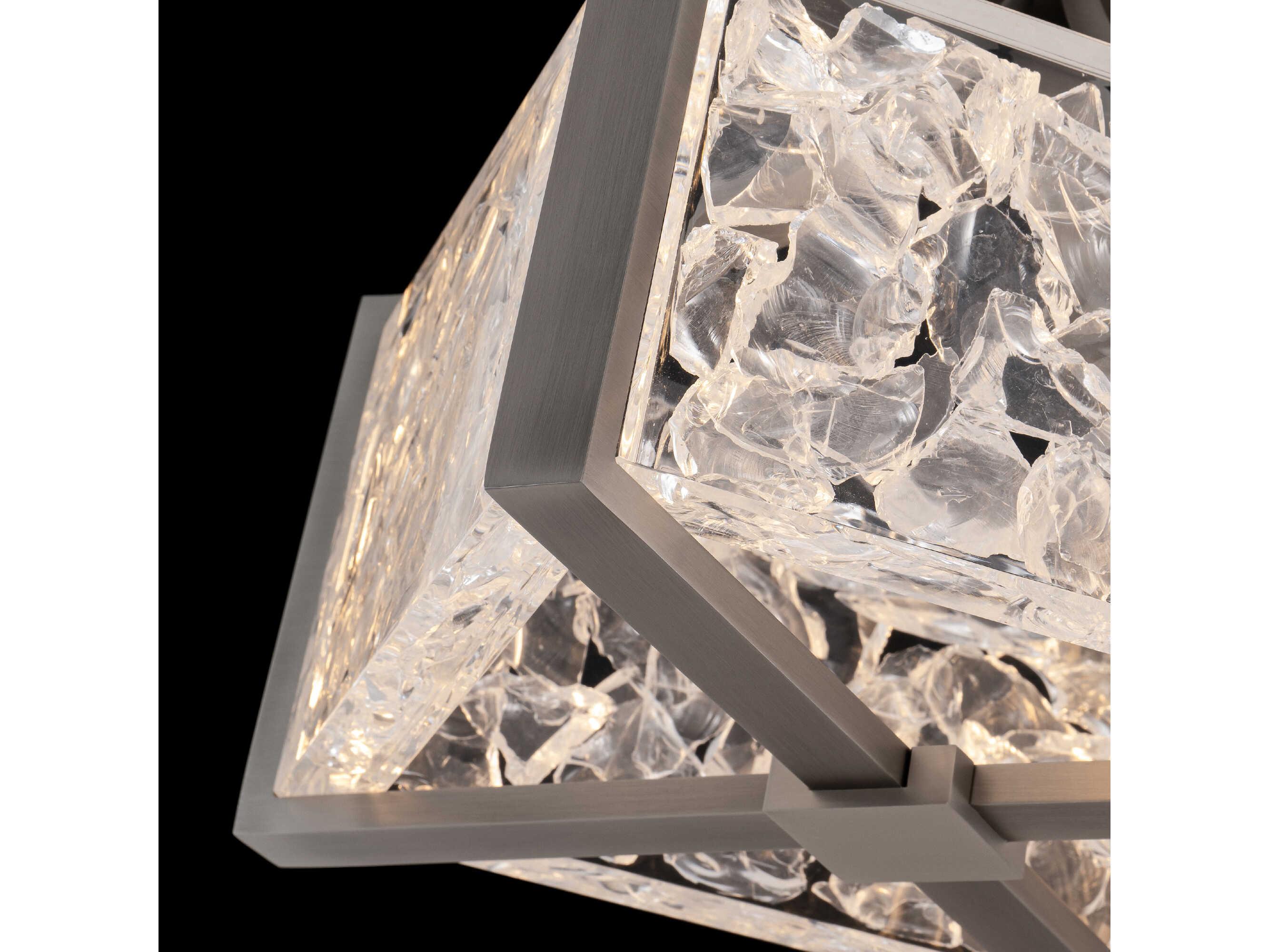 Modern Forms Emblem 1-Light Brushed Nickel Semi Flush Mount