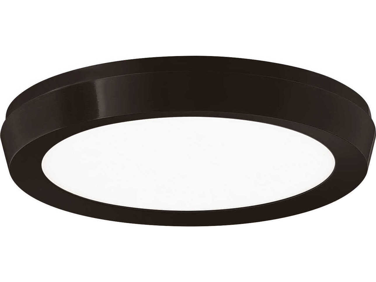 Modern Forms Argo 1-Light Black LED Round Flush Mount