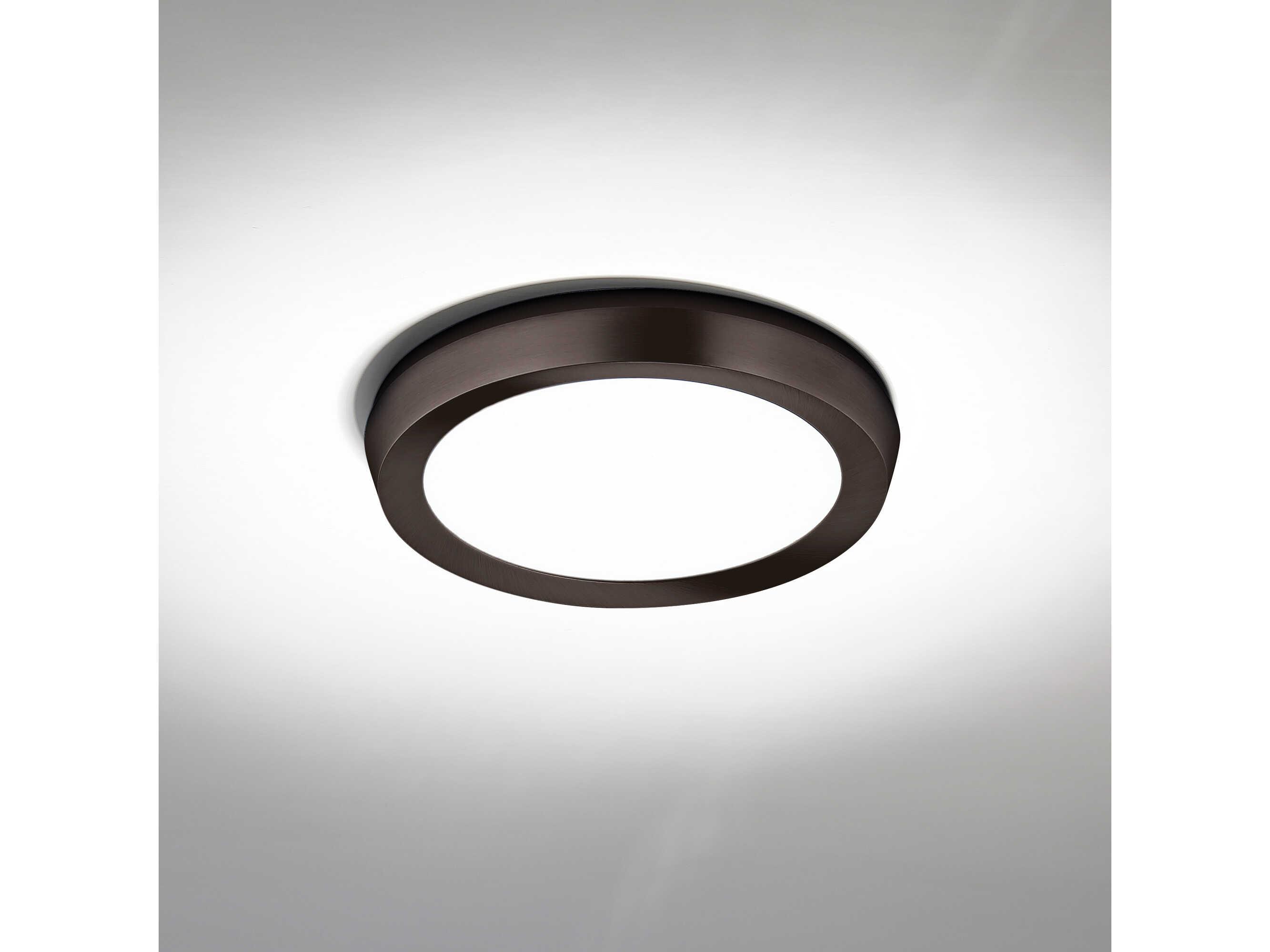 Modern Forms Argo 1-Light Black LED Round Flush Mount