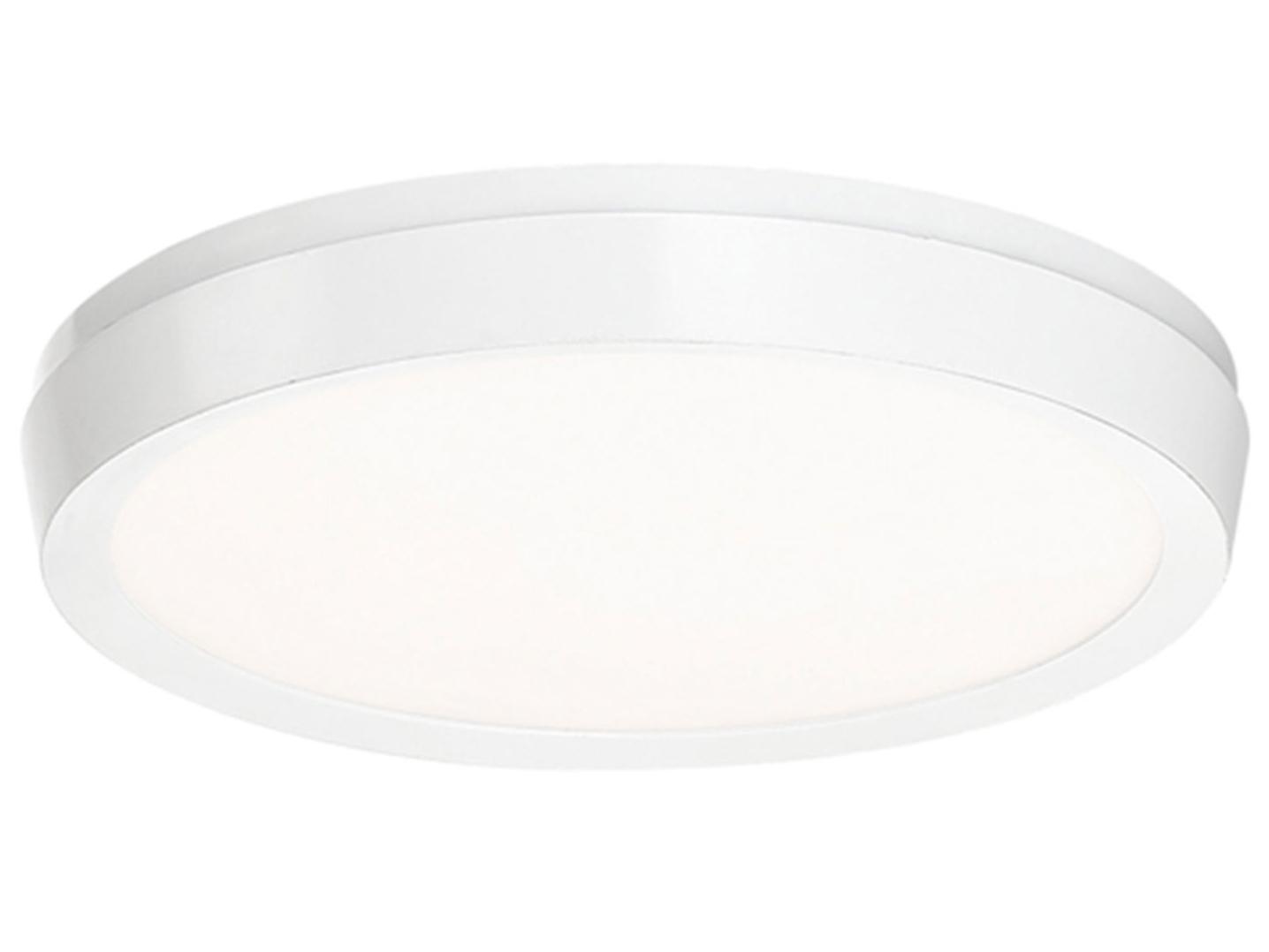 Modern Forms Argo 1-Light White LED Round Flush Mount