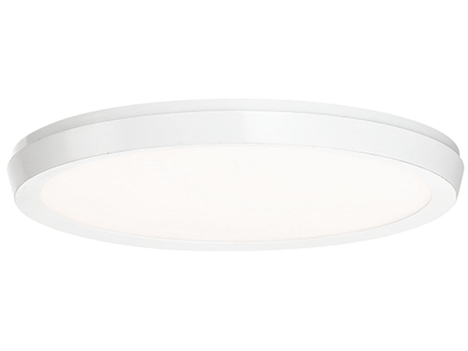 Modern Forms Argo 1-Light White LED Round Flush Mount