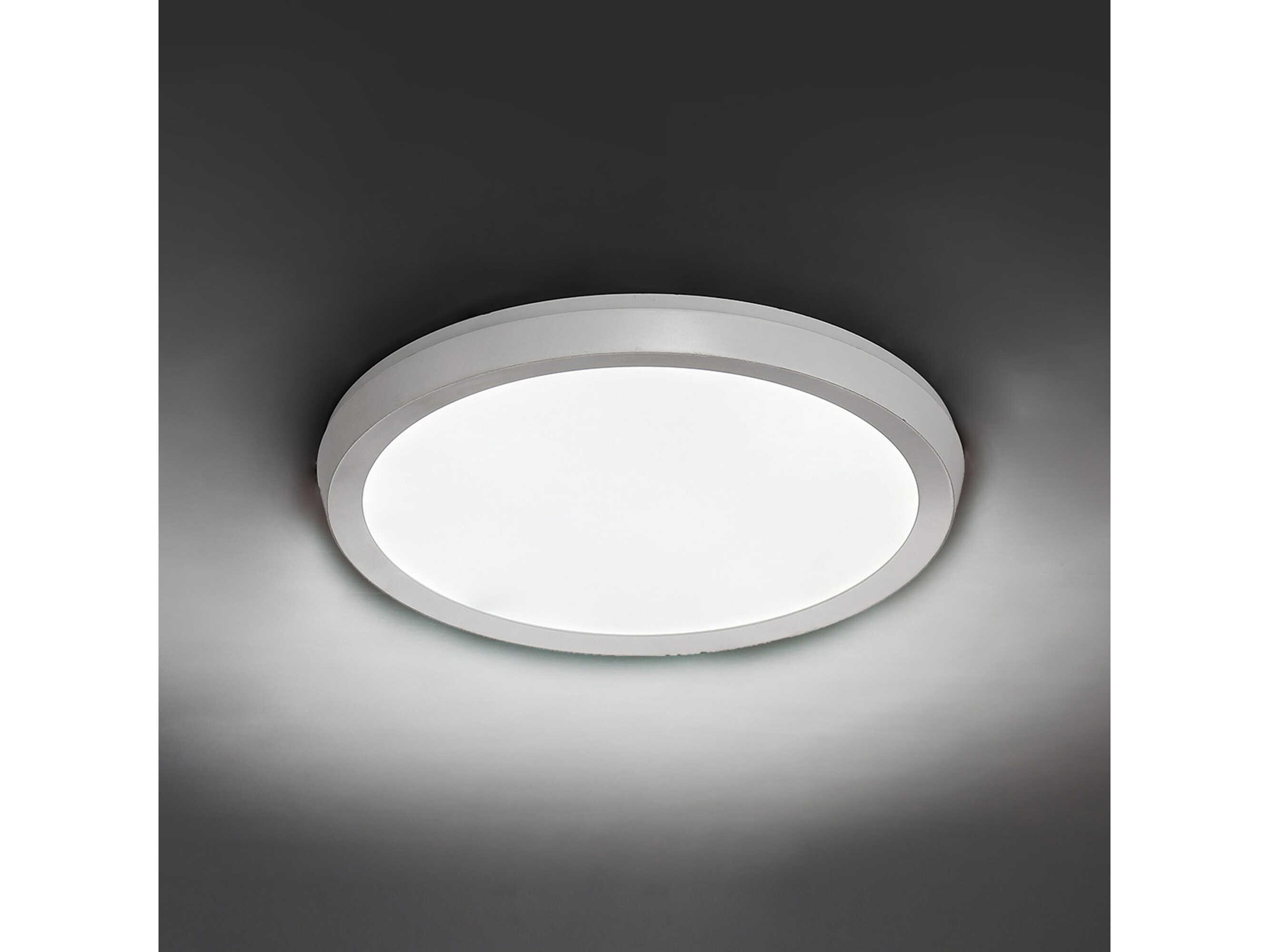 Modern Forms Argo 1-Light White LED Round Flush Mount