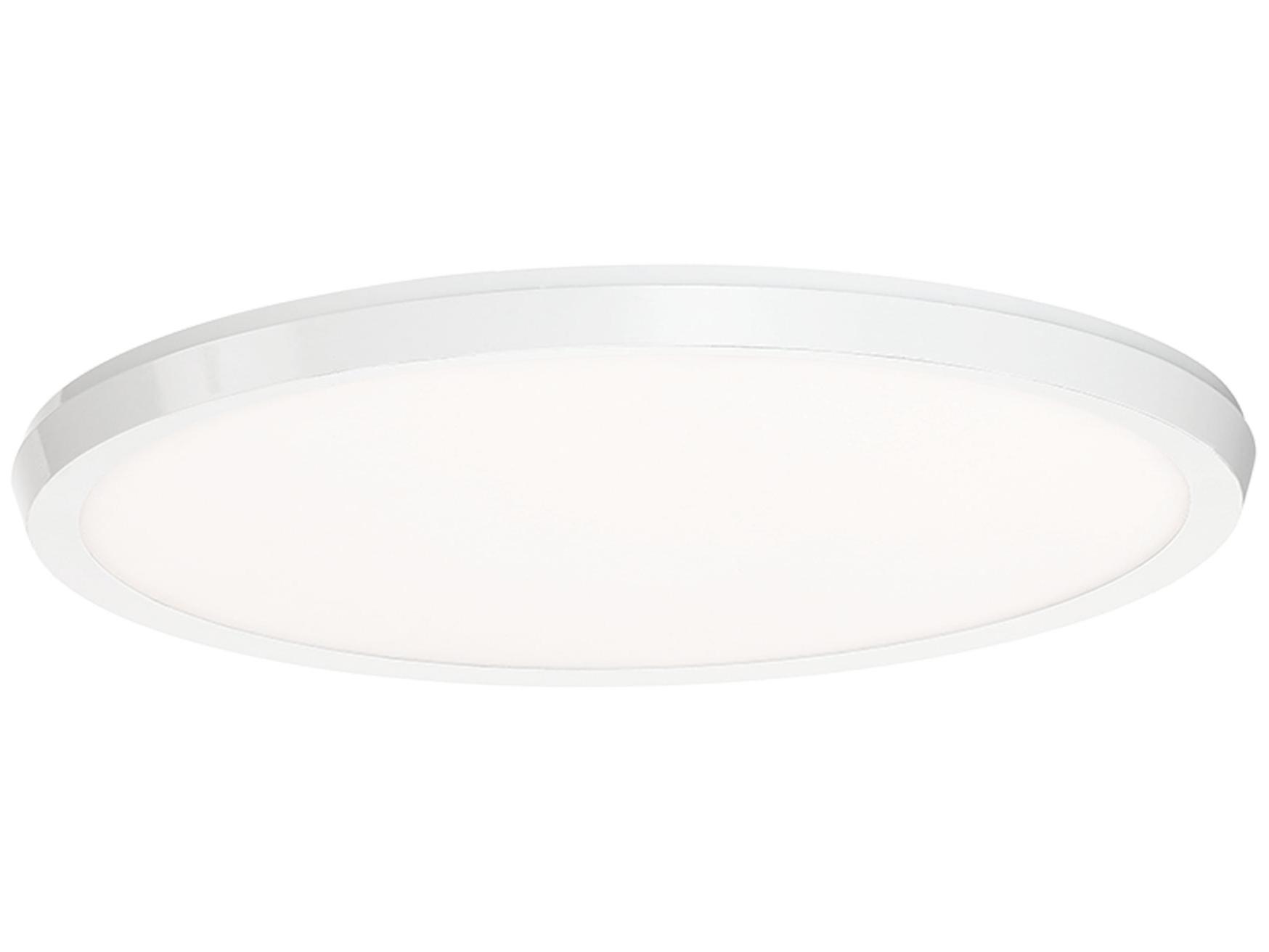 Modern Forms Argo 1-Light White LED Round Flush Mount