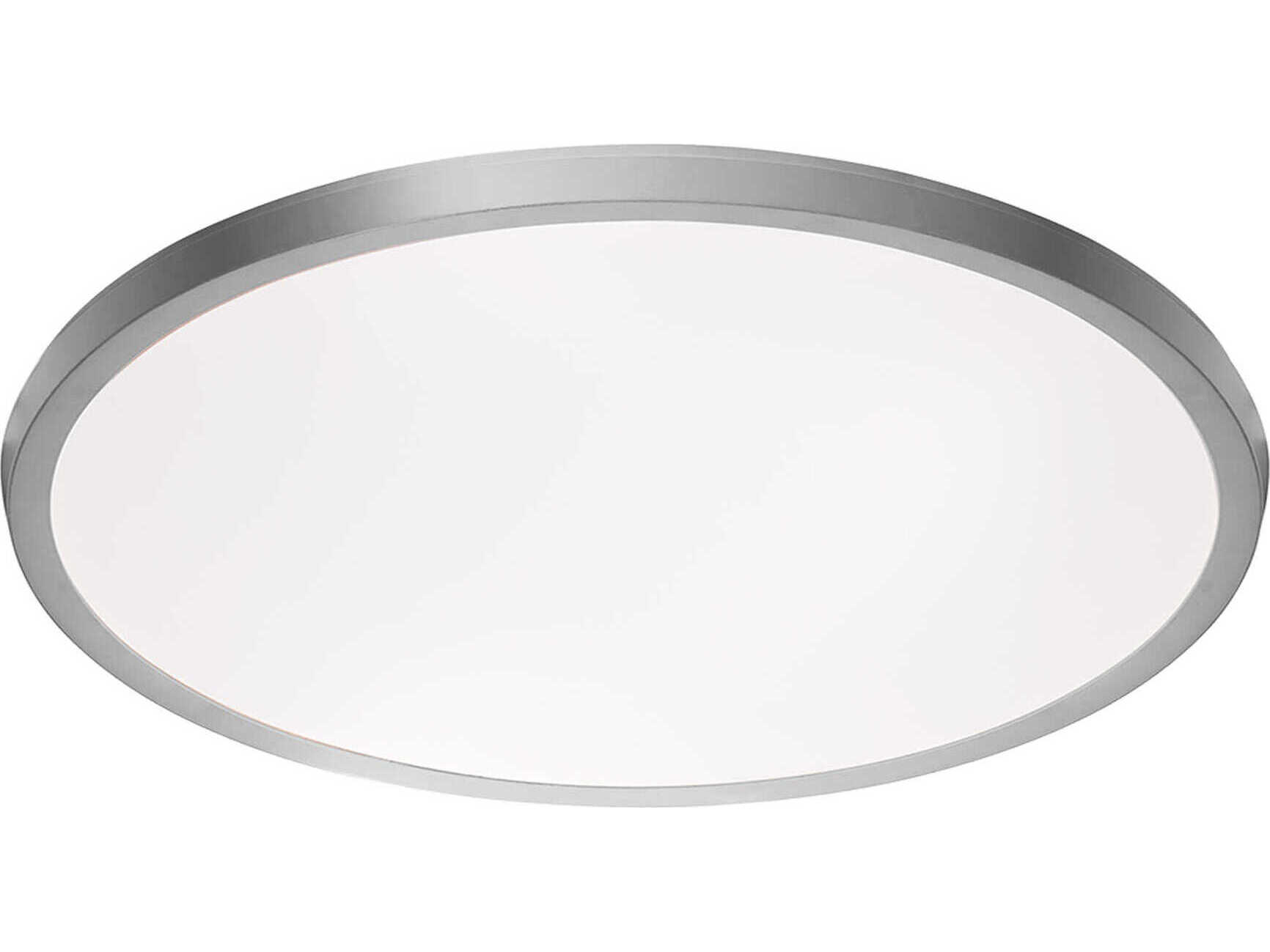 Modern Forms Argo 1-Light Brushed Nickel LED Round Flush Mount