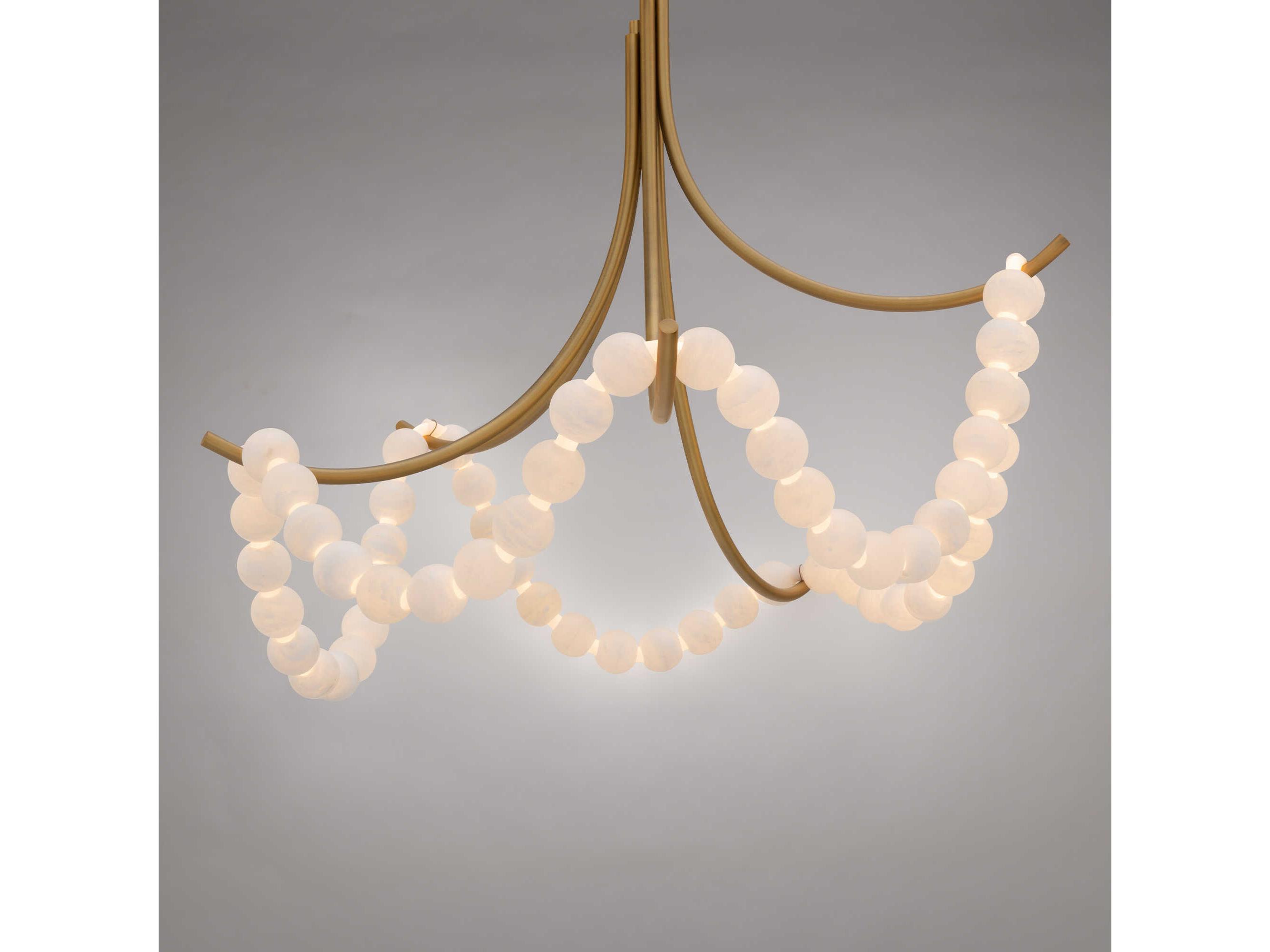 Modern Forms Parel 1-Light Aged Brass Semi Flush Mount