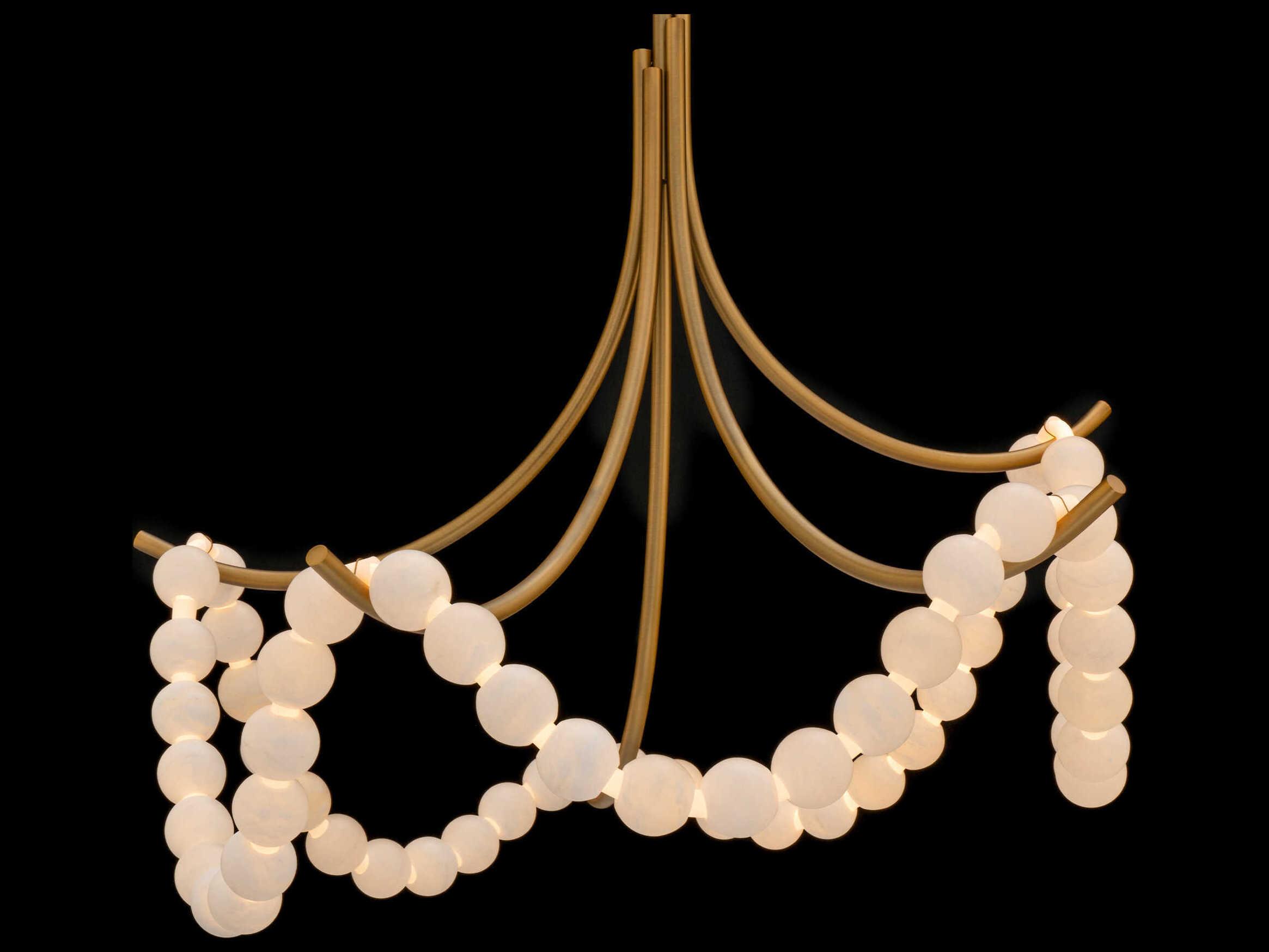 Modern Forms Parel 1-Light Aged Brass Semi Flush Mount