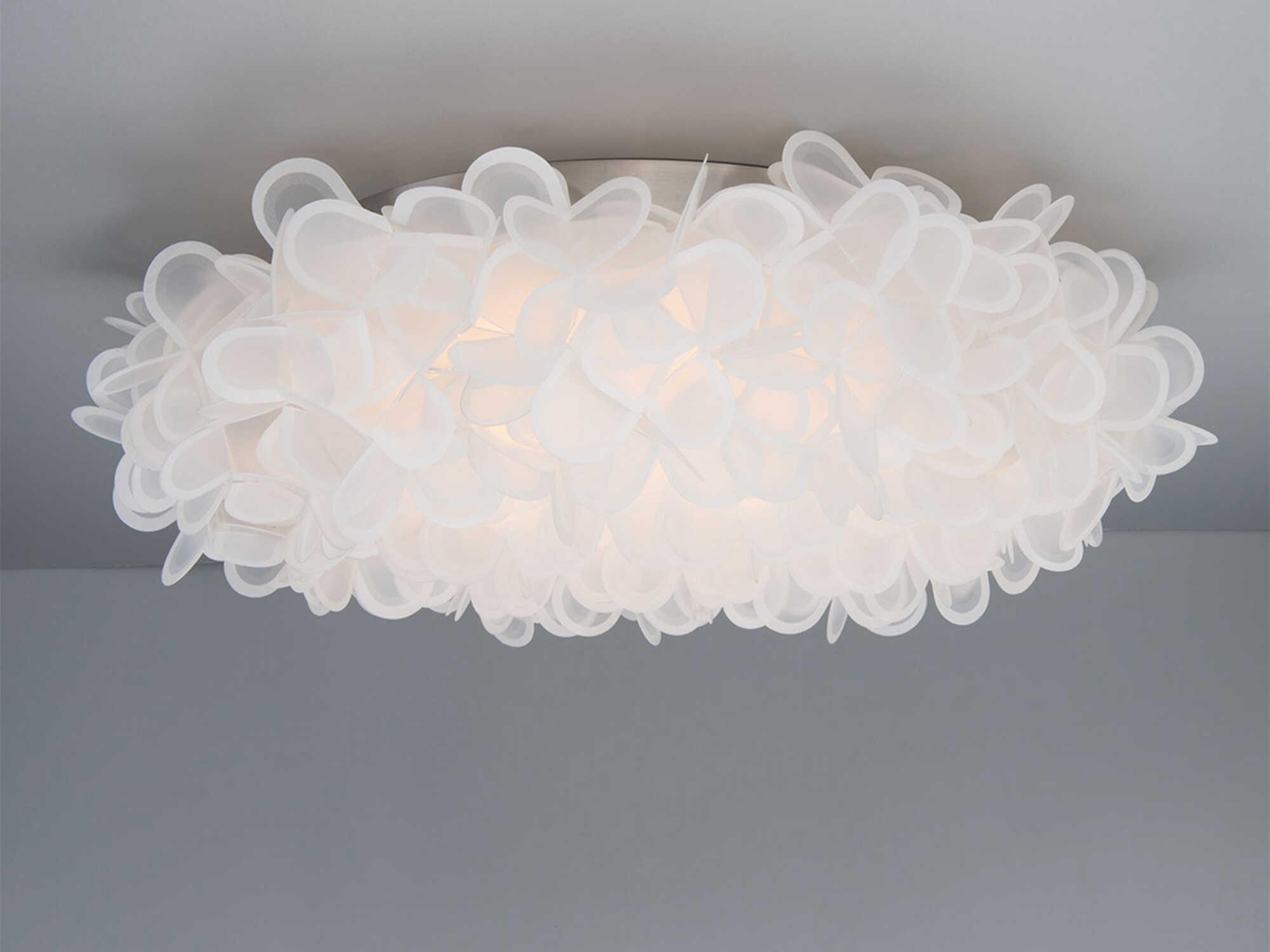 Modern Forms Fluffy 1-Light Brushed Nickel LED Flush Mount