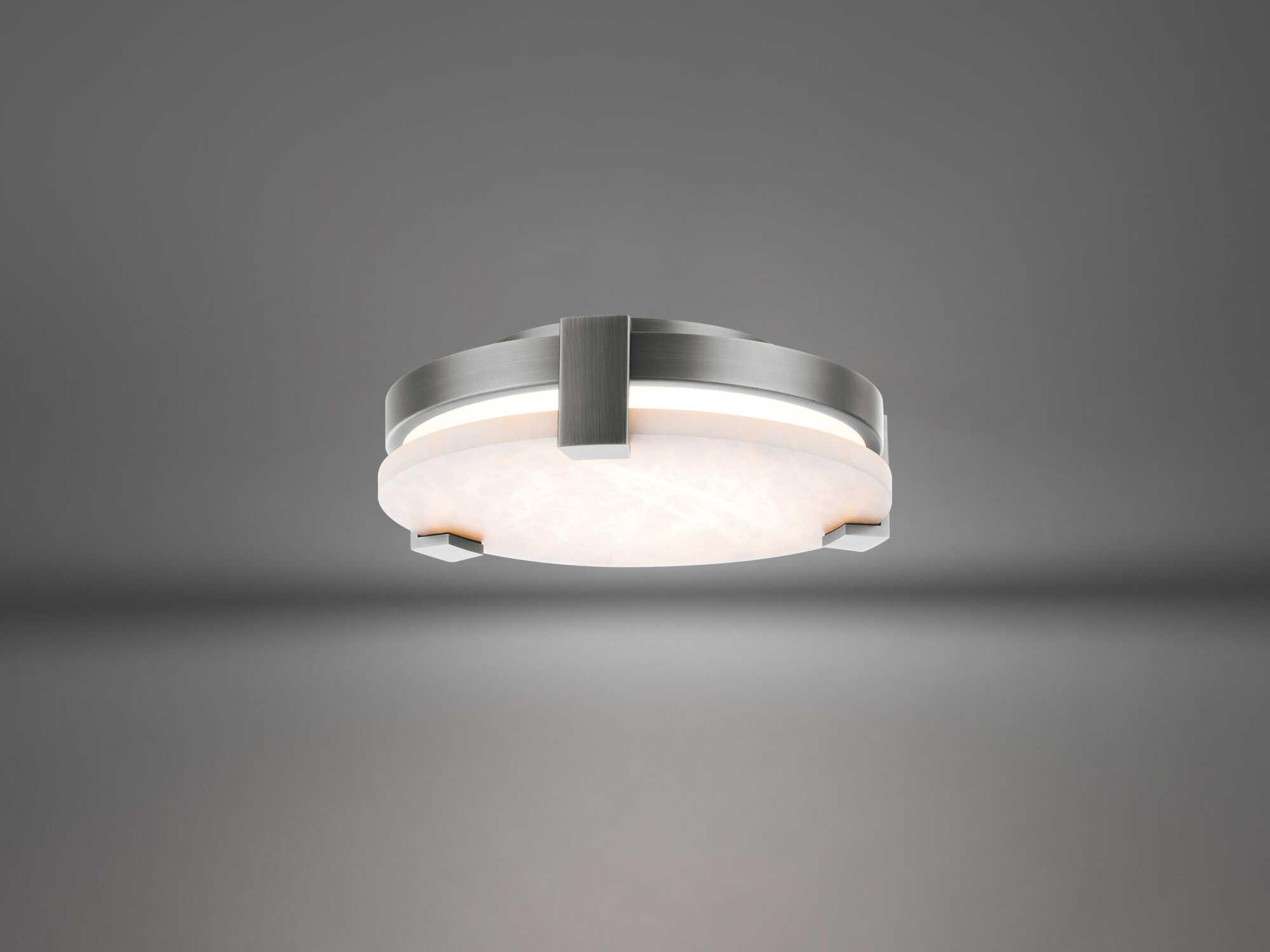 Modern Forms Catalonia 1-Light Antique Nickel LED Round Flush Mount