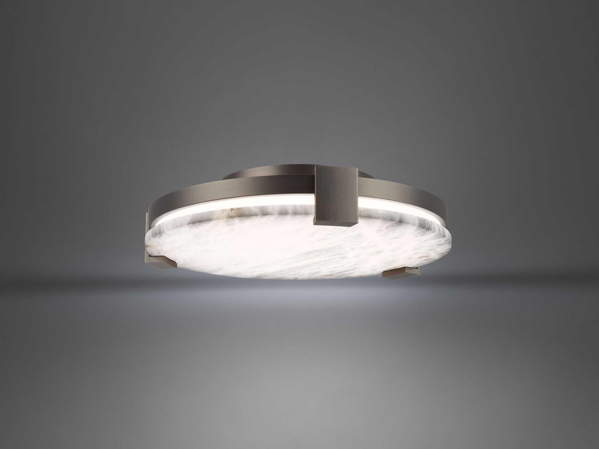 Modern Forms Catalonia 1-Light Antique Nickel LED Round Flush Mount