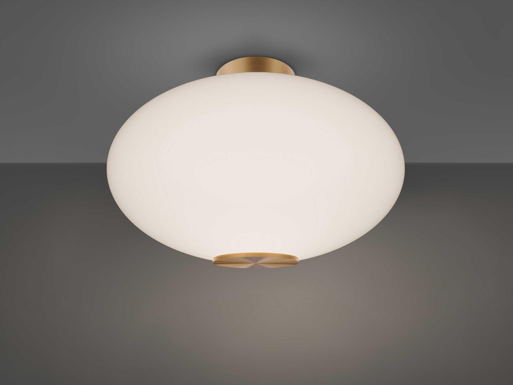 Modern Forms Illusion 1-Light Aged Brass Flush Mount