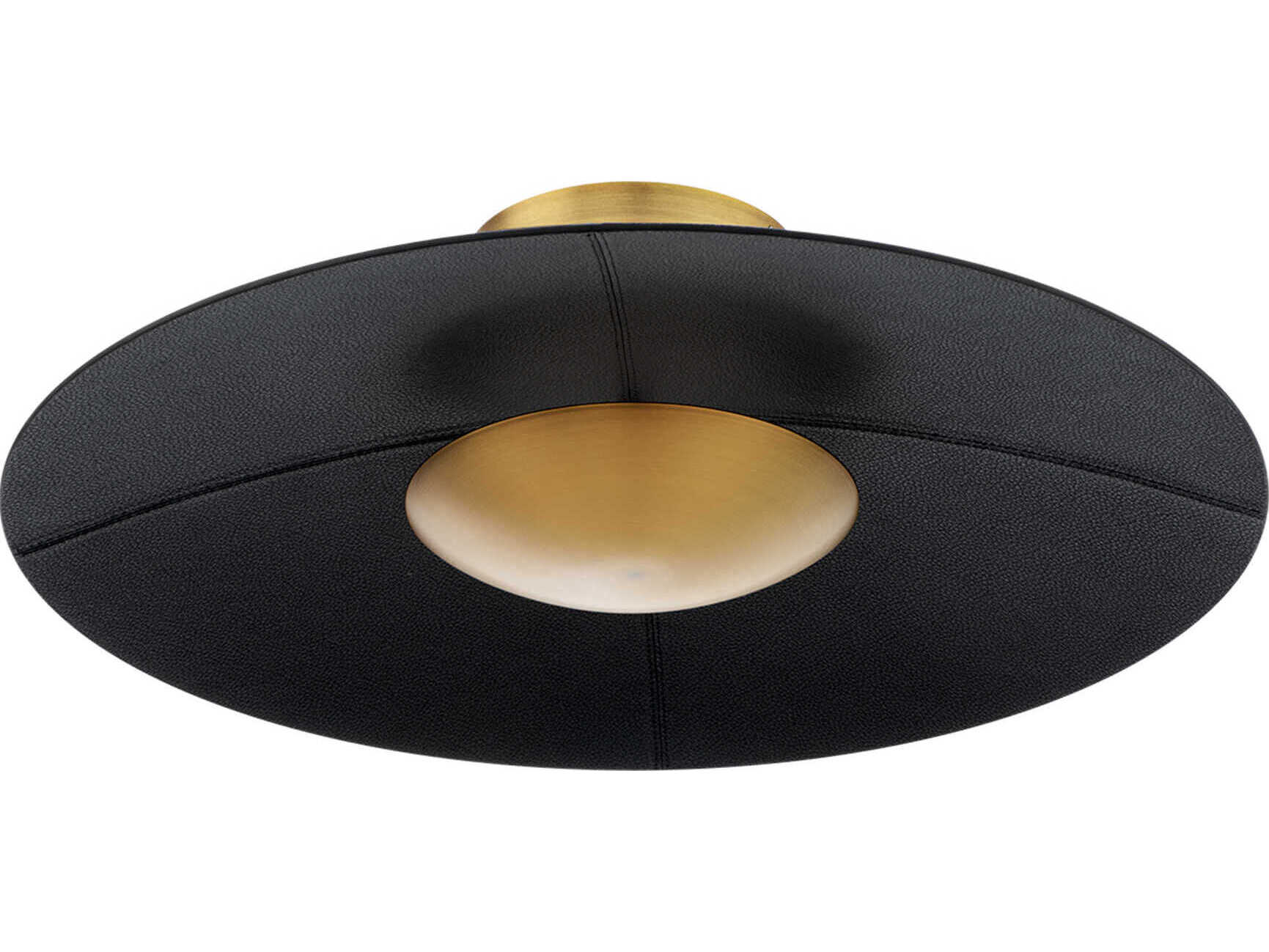 Modern Forms Brody 1-Light Black Aged Brass Bowl Flush Mount