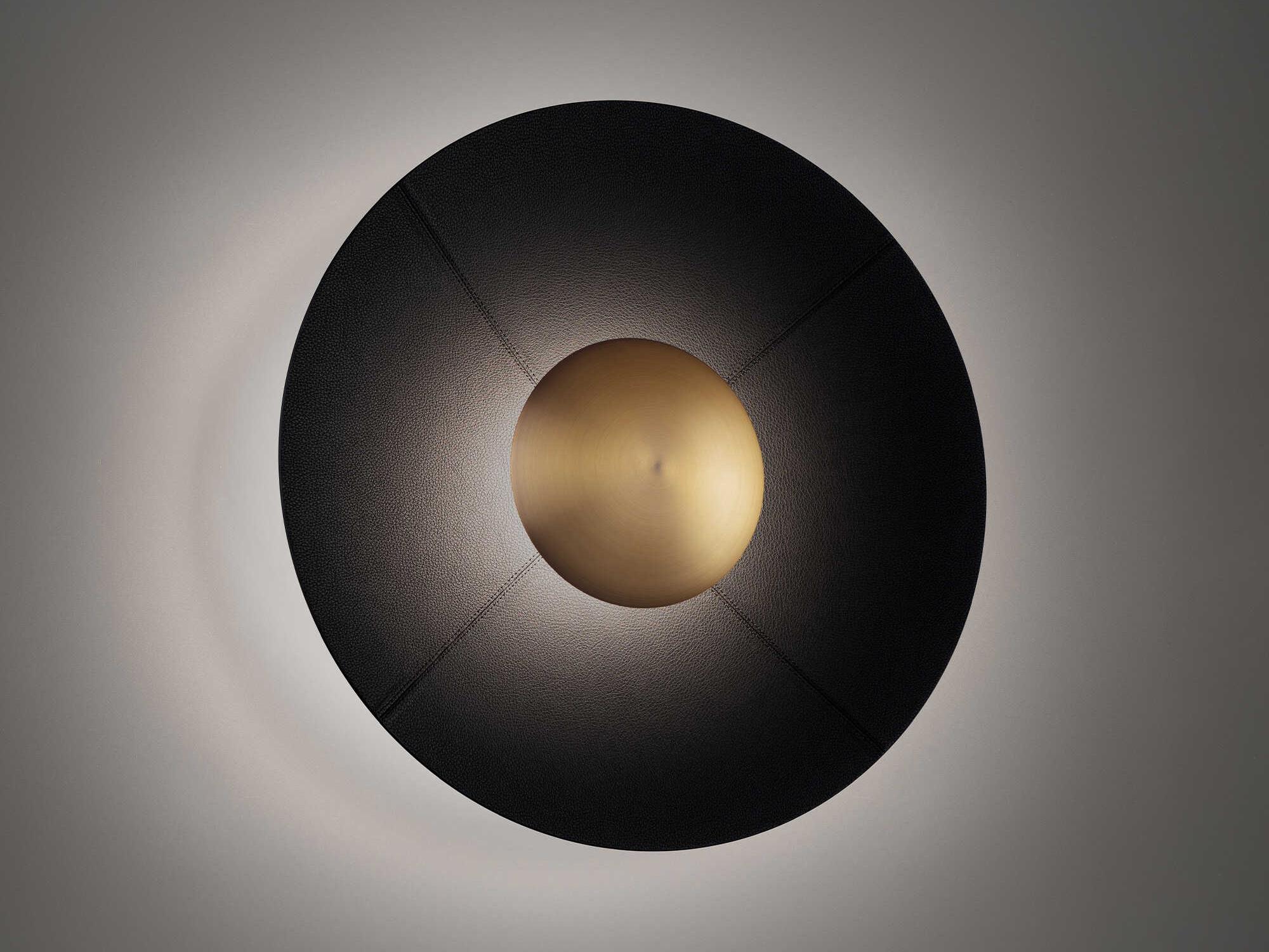 Modern Forms Brody 1-Light Black Aged Brass Bowl Flush Mount