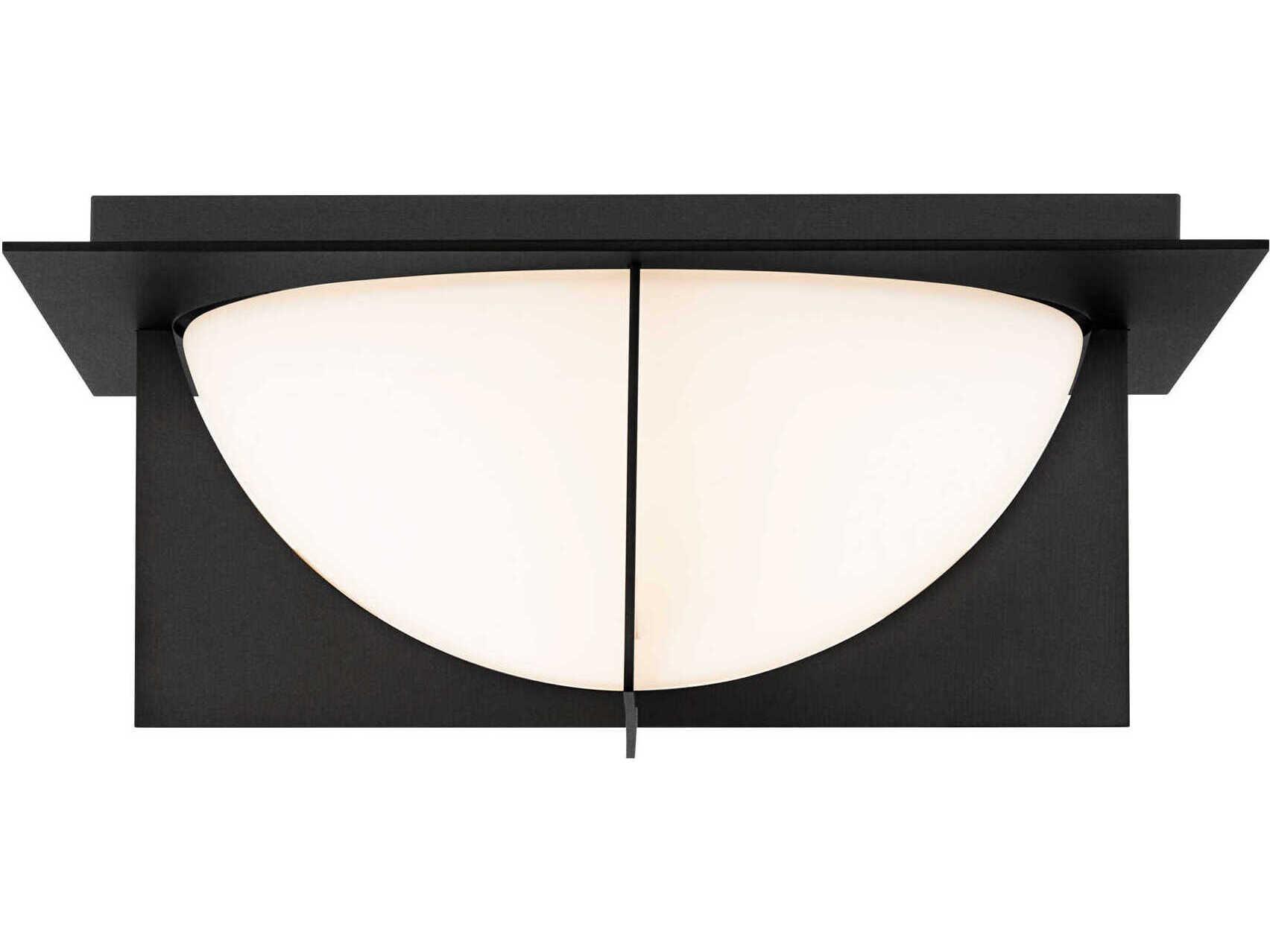 Modern Forms Echelon 1-Light Black Glass LED Bowl Flush Mount