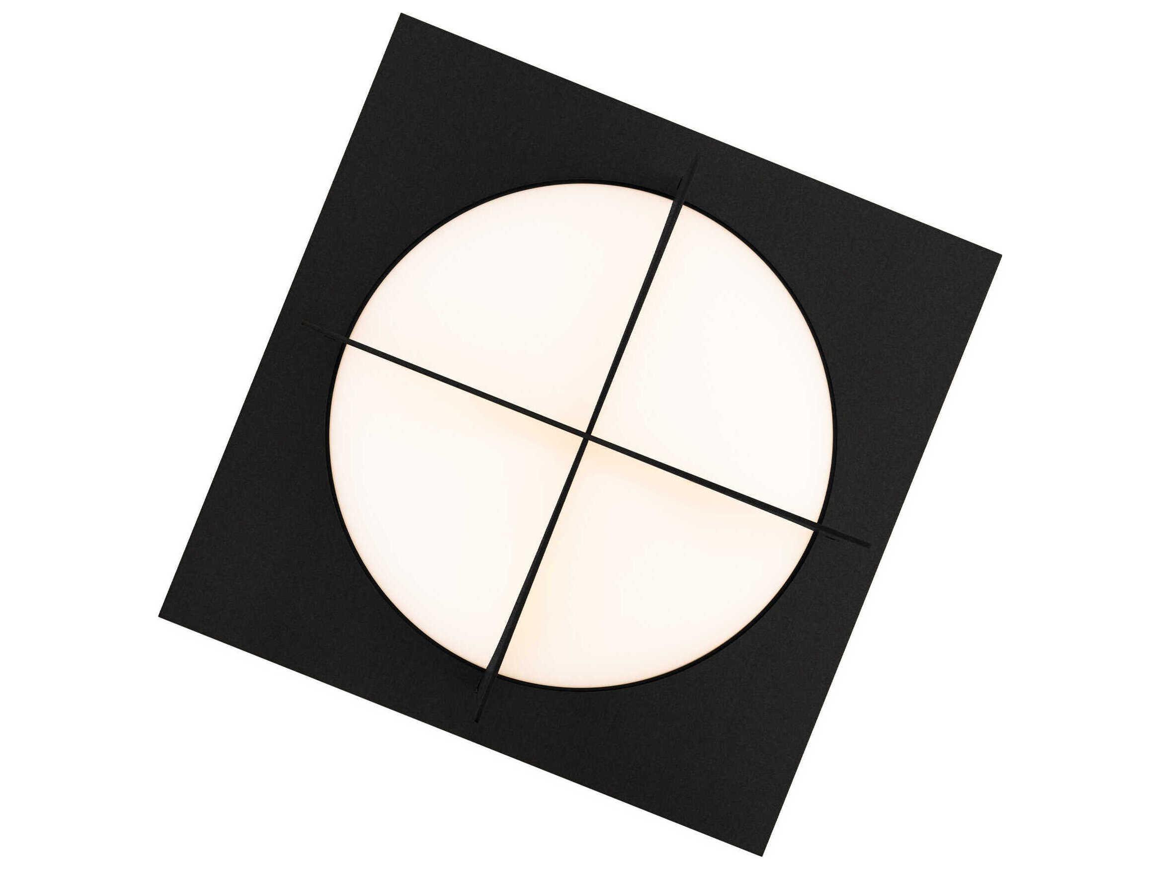 Modern Forms Echelon 1-Light Black Glass LED Bowl Flush Mount