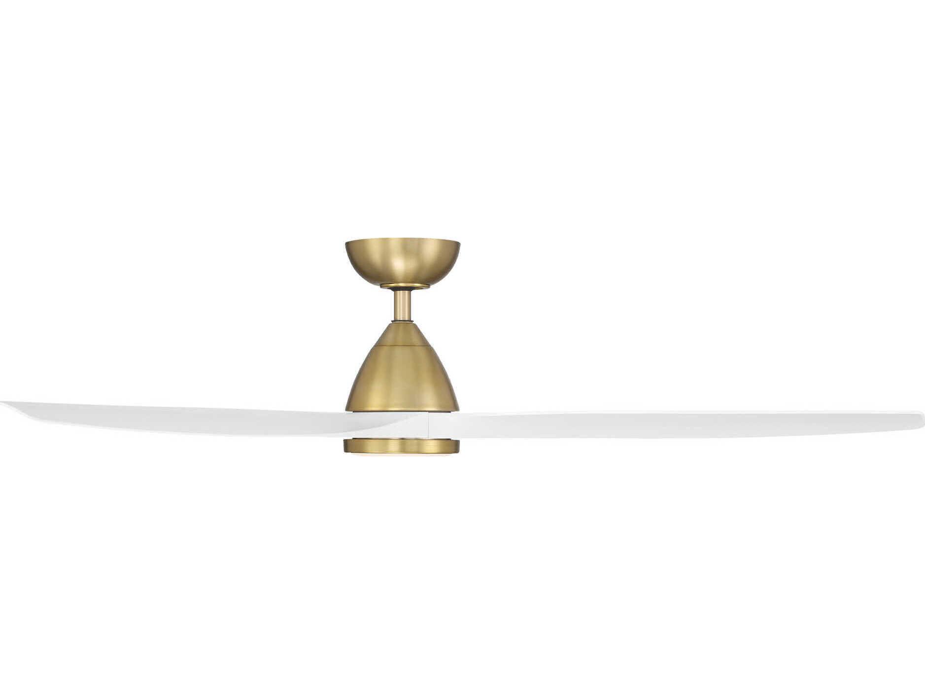 Modern Forms Skylark Soft Brass / Matte White 62" Ceiling Fan