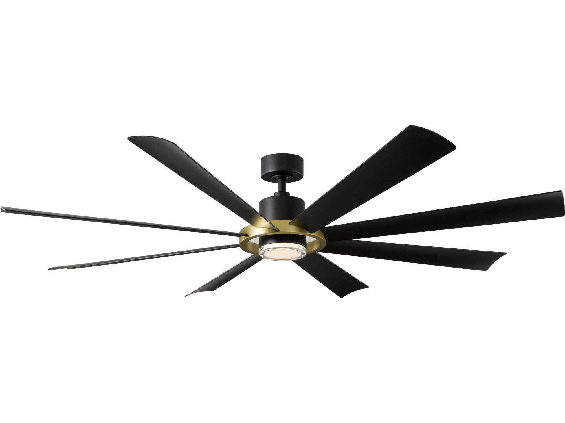 Modern Forms Aura Soft Brass / Matte Black 72" Ceiling Fan
